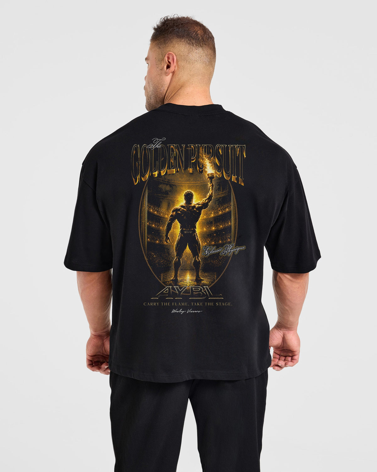 Wesley Vissers x Golden Pursuit Oversized T Shirt - Schwarz