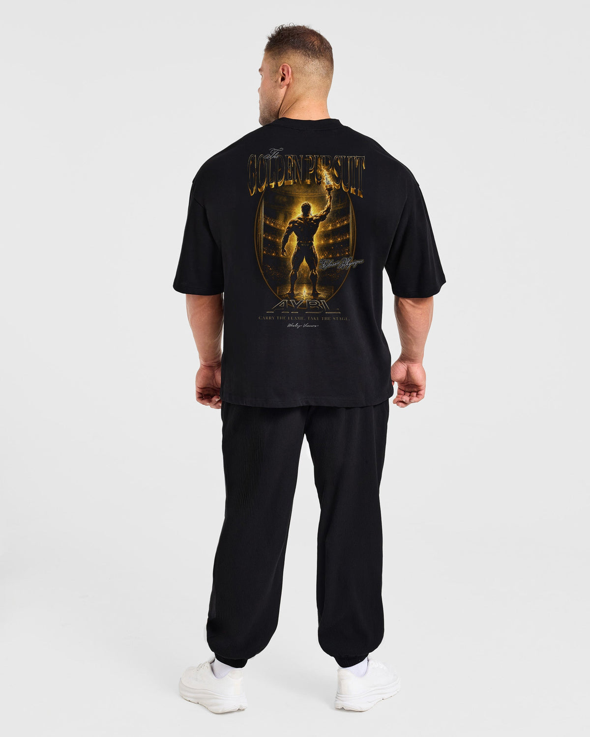 Wesley Vissers x Golden Pursuit Oversized T Shirt - Schwarz