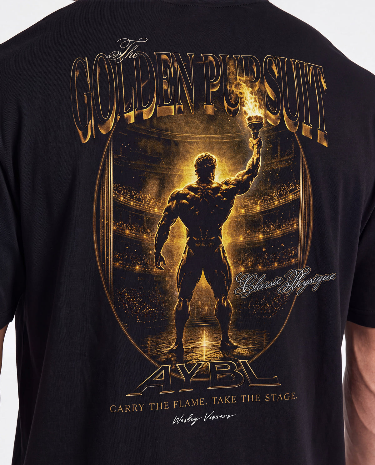 Wesley Vissers x Golden Pursuit Oversized T Shirt - Schwarz