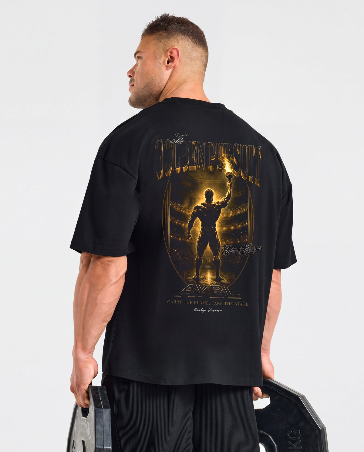 Wesley Vissers x Golden Pursuit Oversized T Shirt - Schwarz