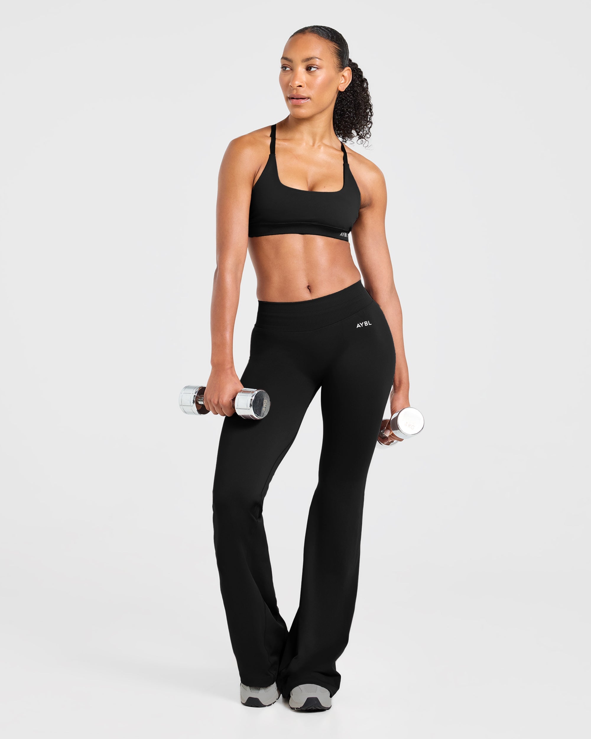 Enhance Seamless Flared Leggings - Schwarz