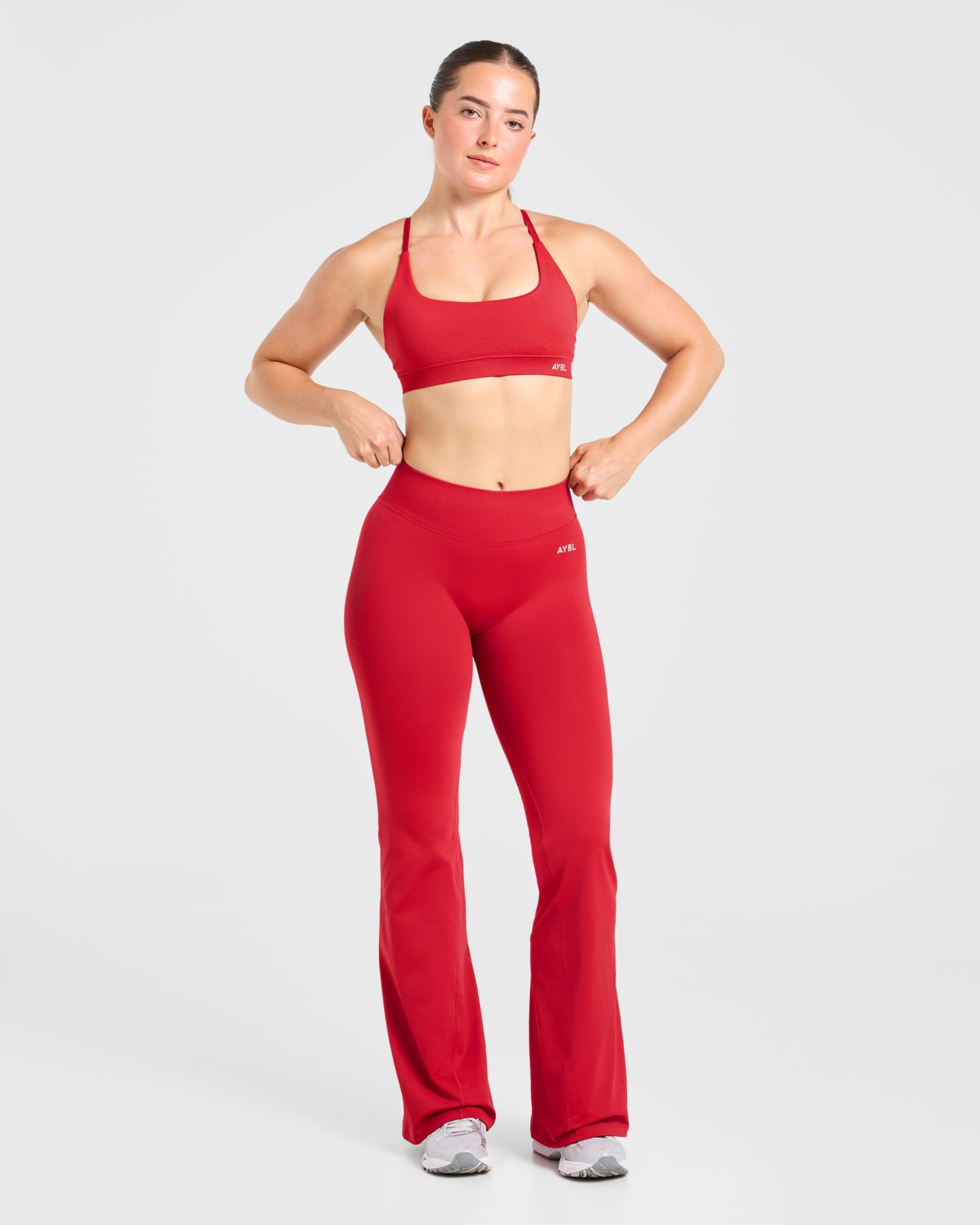 Enhance Seamless Flared Leggings - Rot