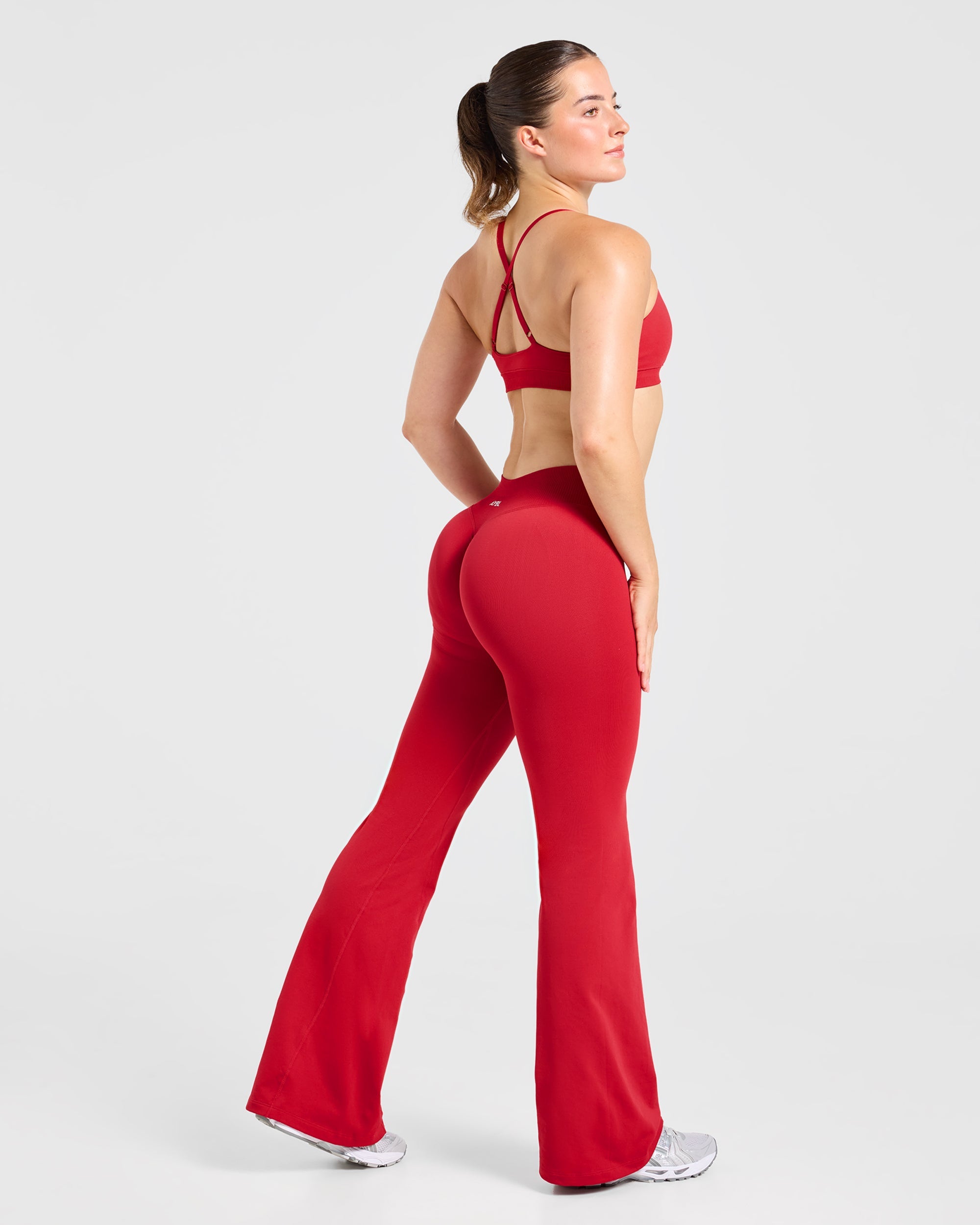 Enhance Seamless Flared Leggings - Rot
