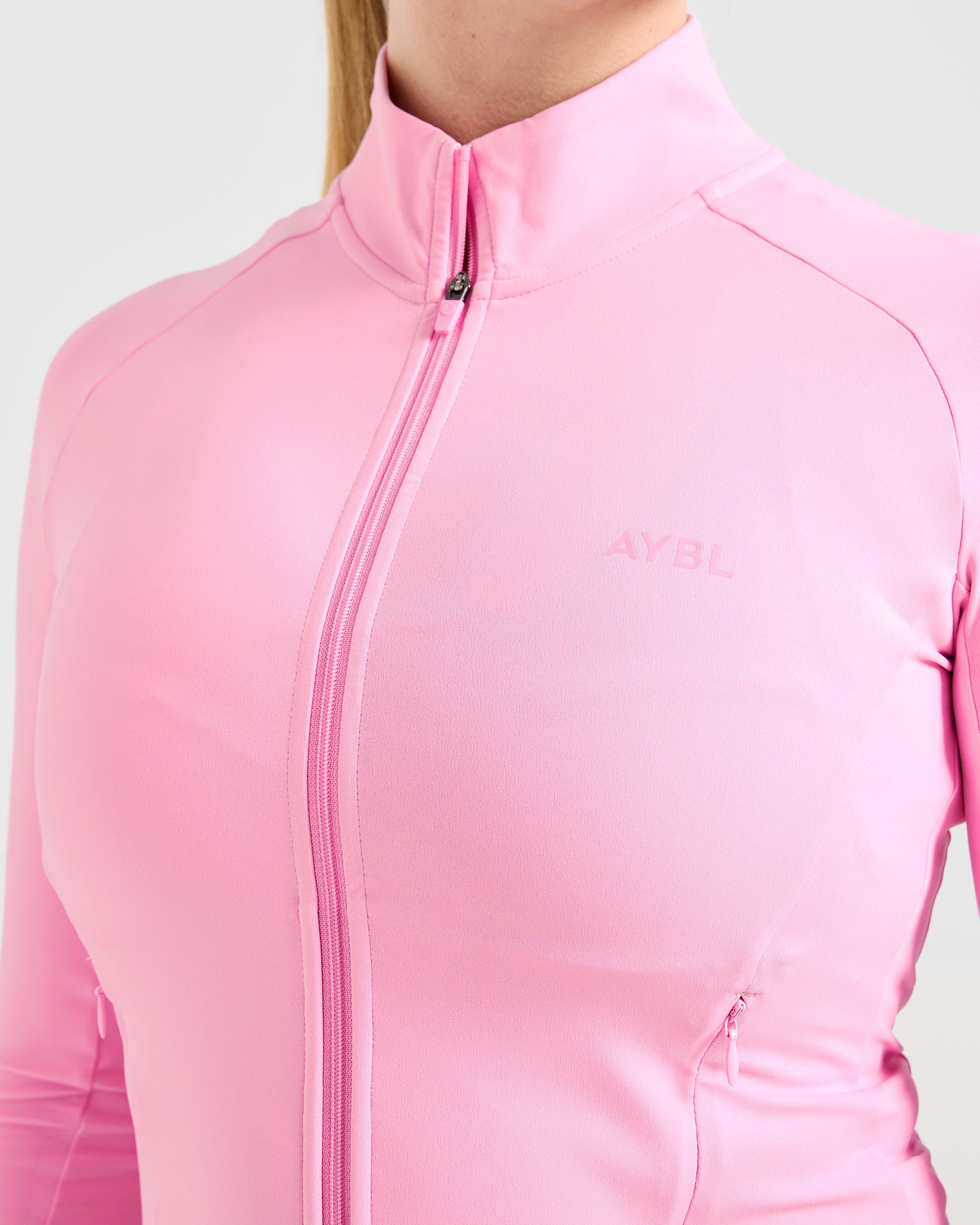 Run Zip Jacket - Spring Rosa