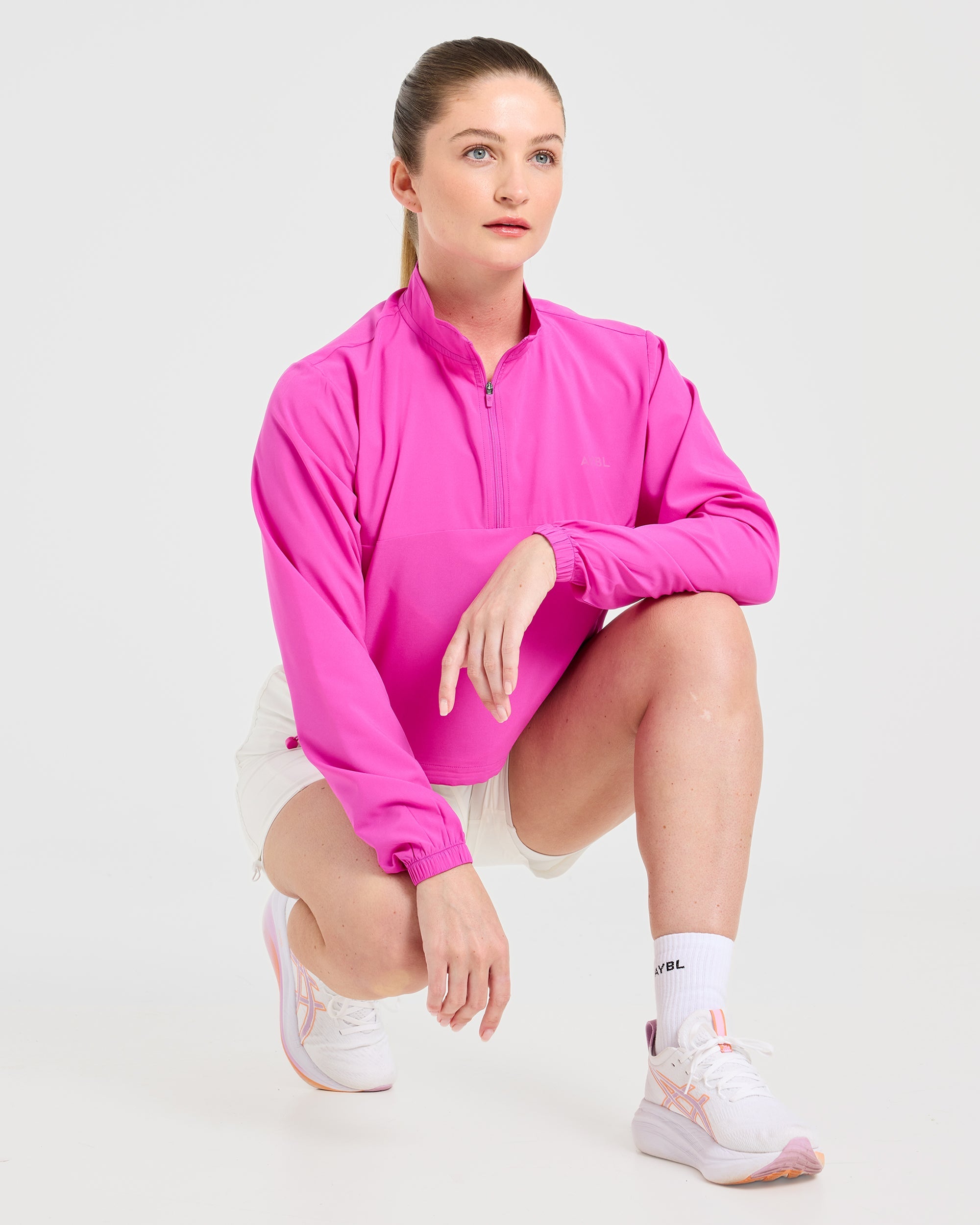 Run 1/2 Zip Jacket - Vibrant Magenta