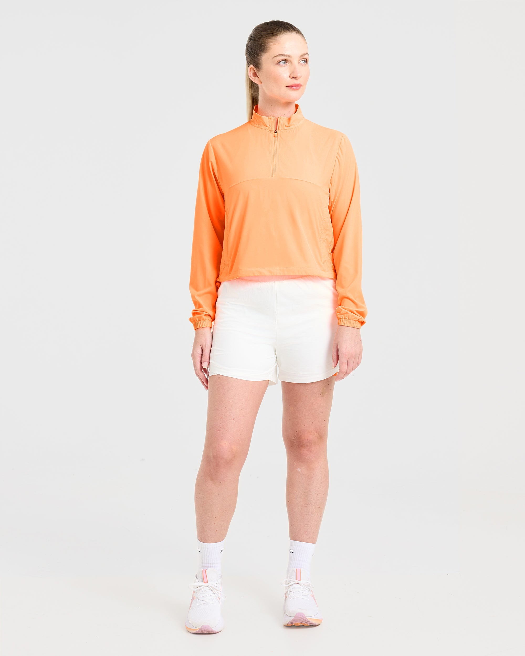 Run 1/2 Zip Jacket - Vibrant Apricot