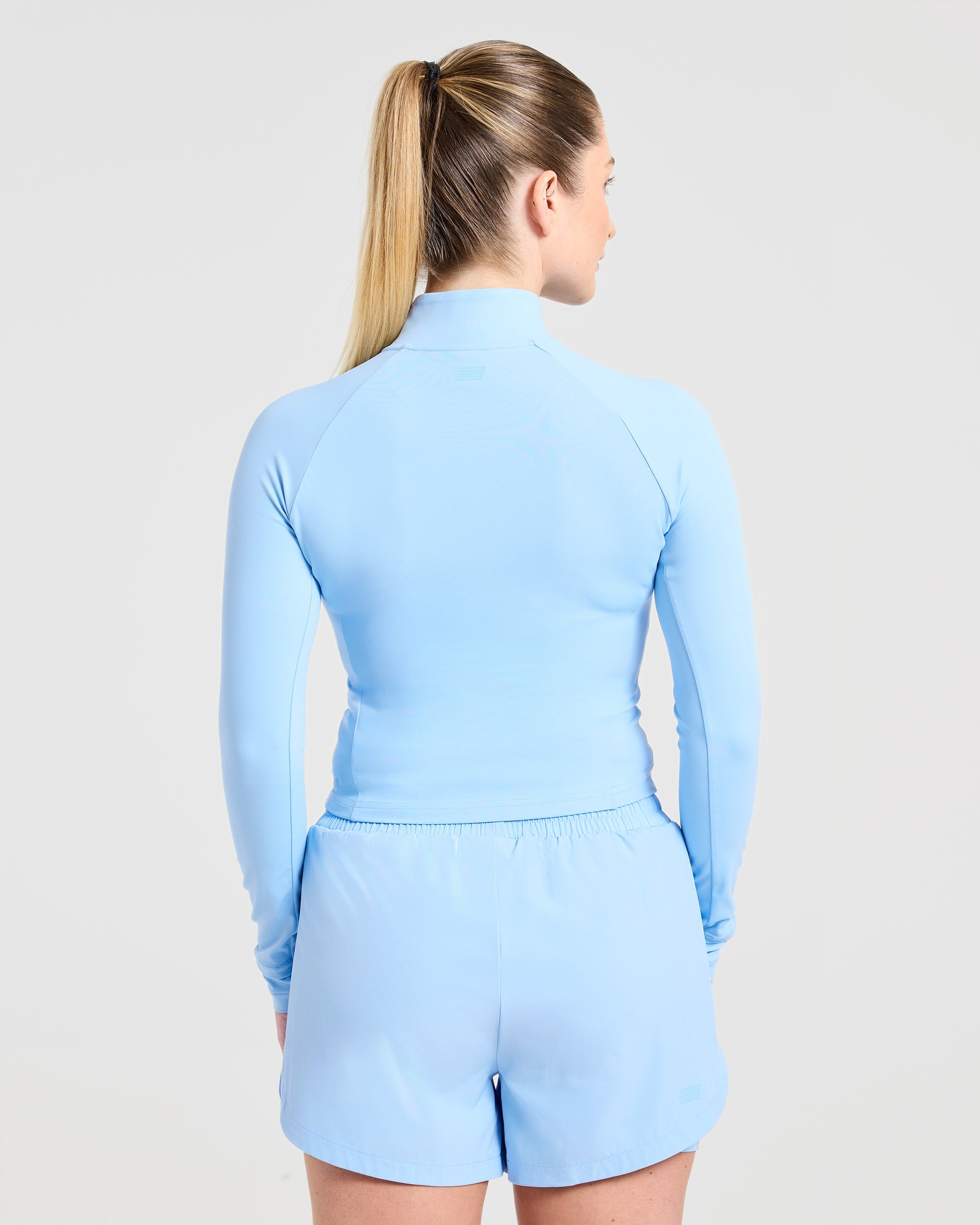 Run Zip Jacket - Spring Blau