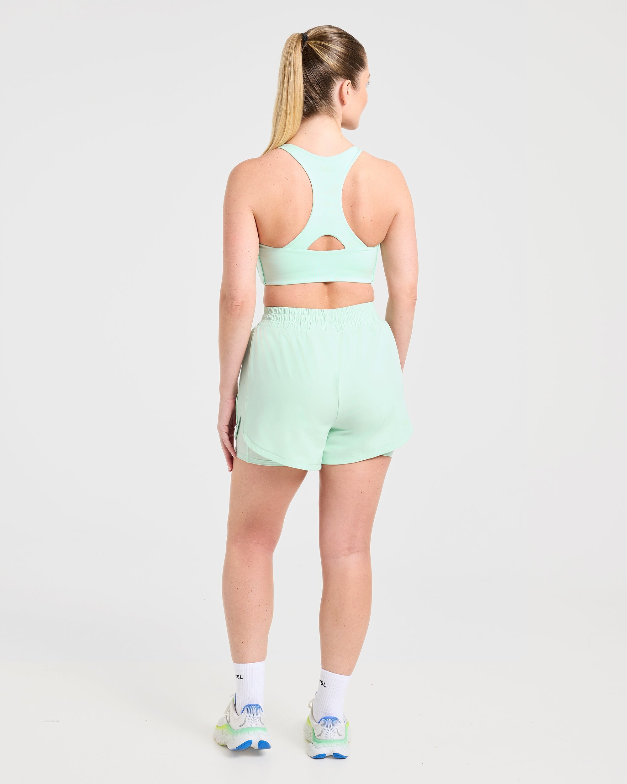 Run 2 in 1 Shorts - Cool Mint