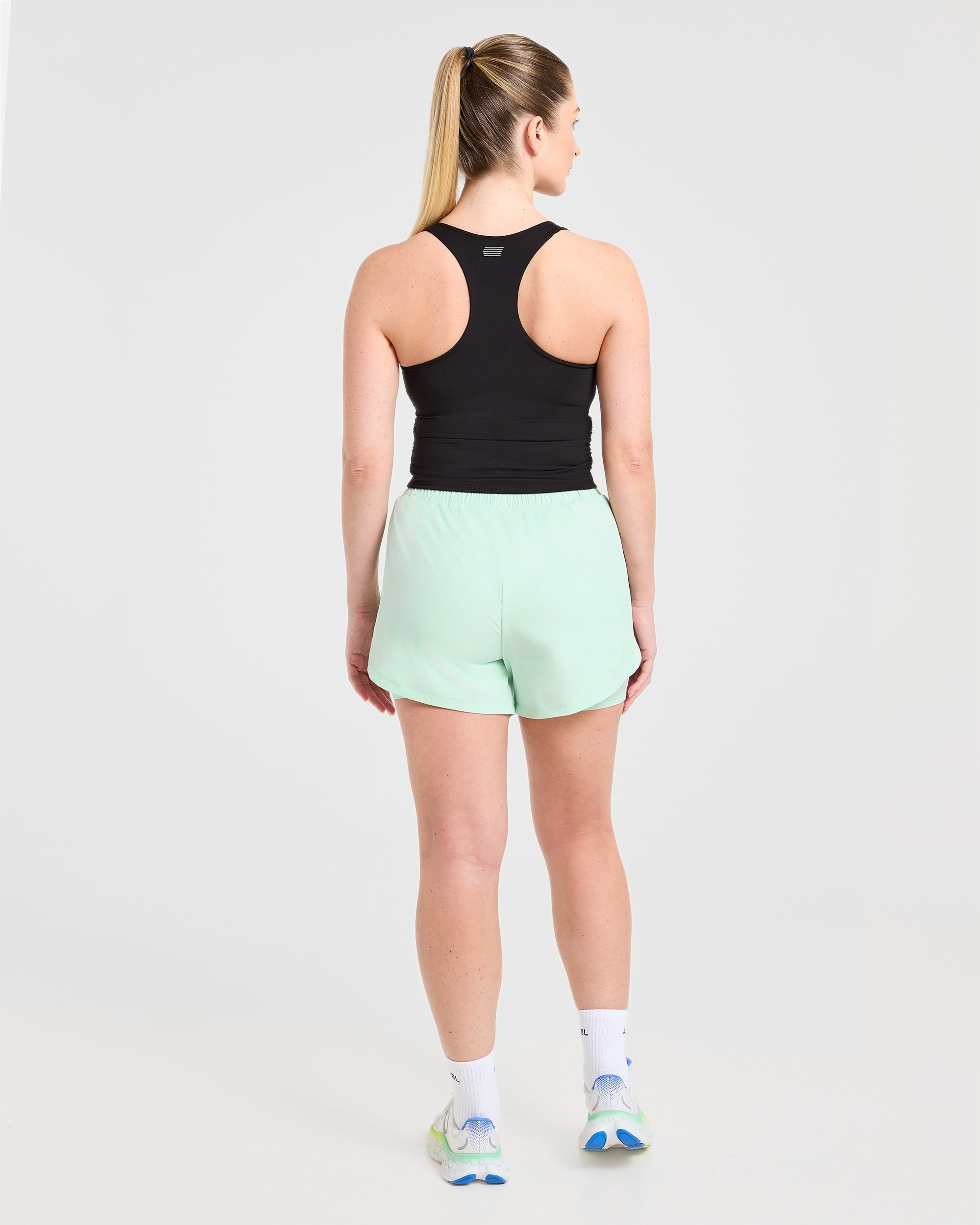 Run Ruched Tank - Schwarz