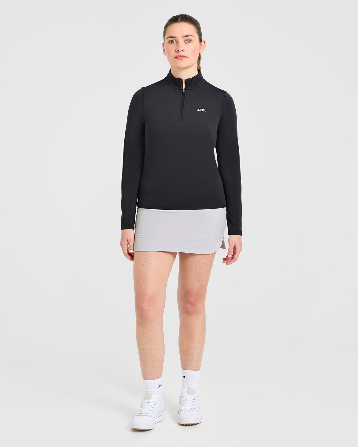 Classic 1/4 Zip Pullover - Schwarz
