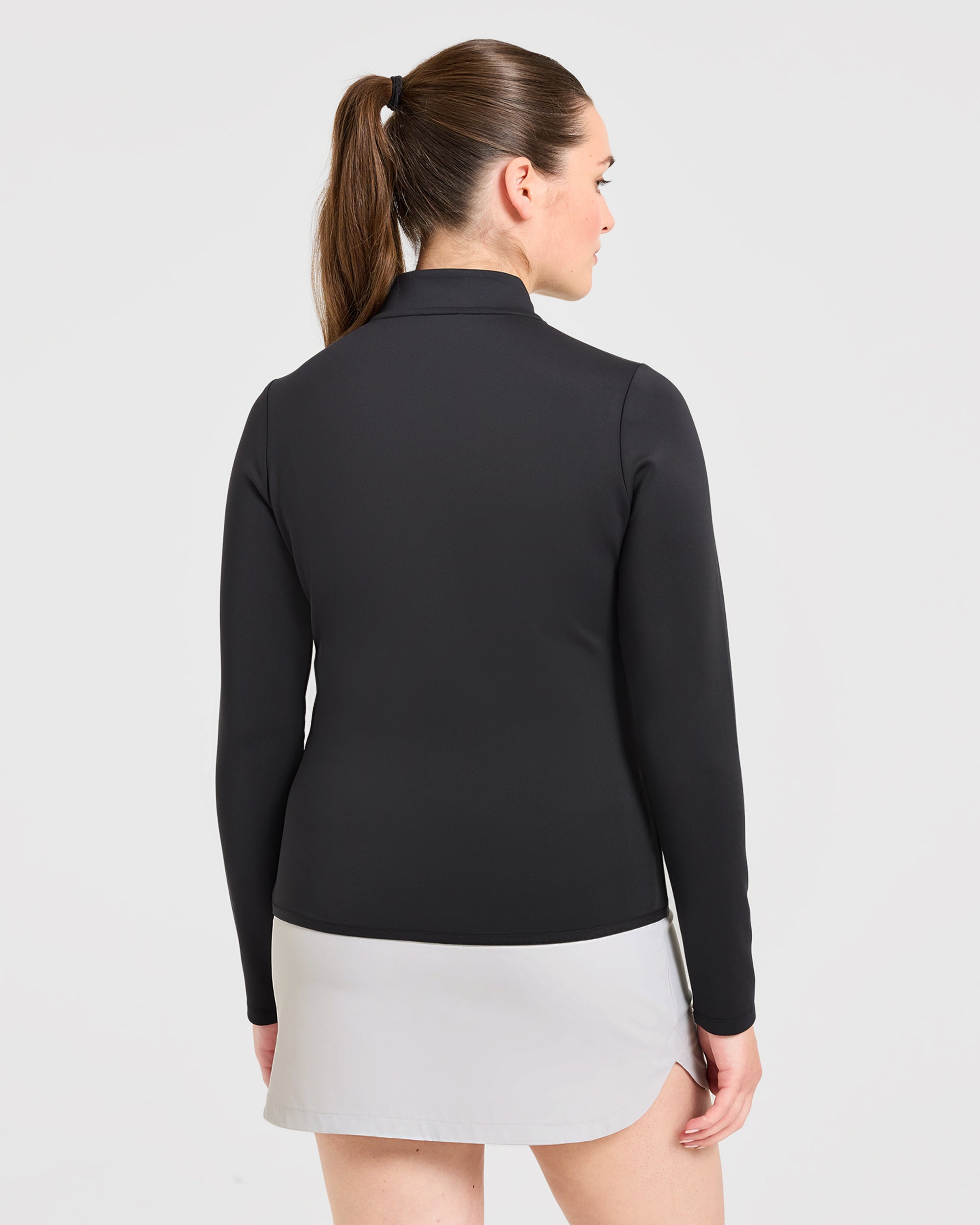 Classic 1/4 Zip Pullover - Schwarz