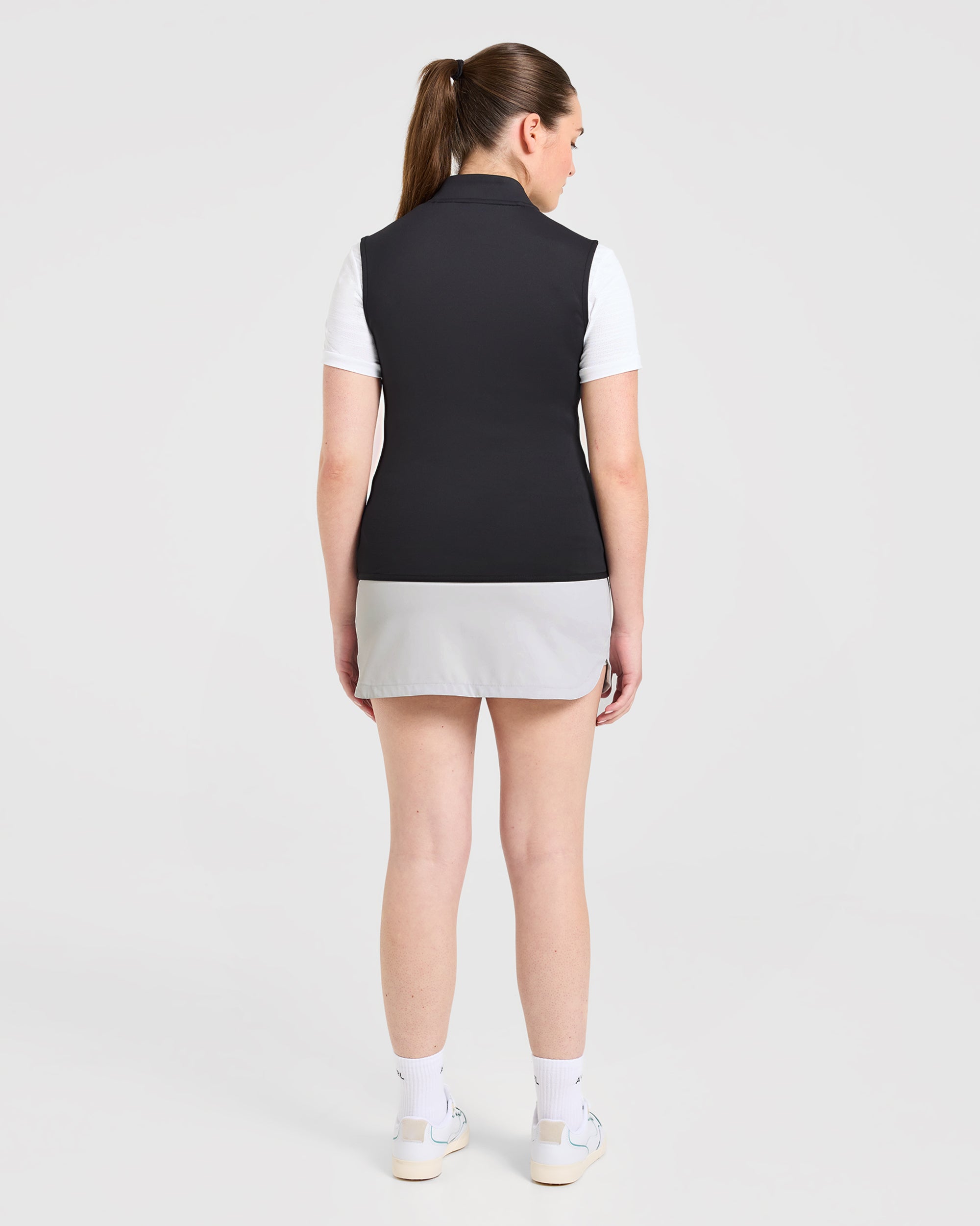 Classic 1/4 Zip Vest - Schwarz