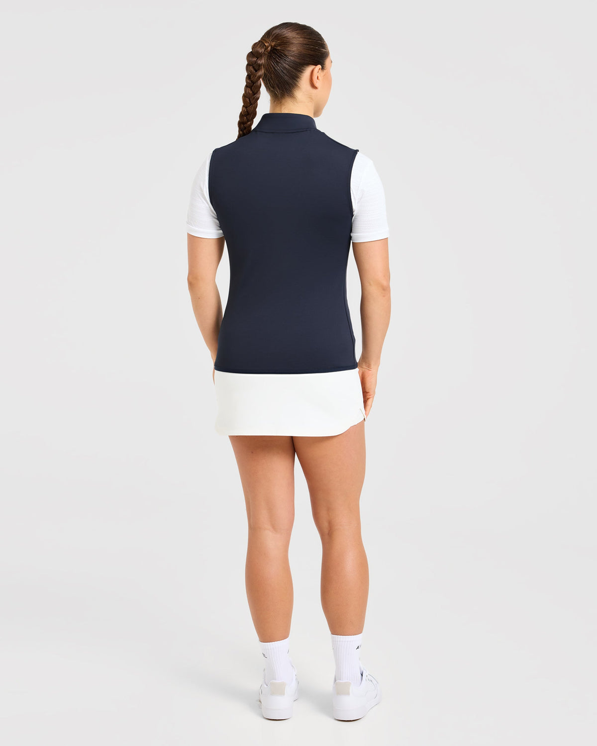 Classic 1/4 Zip Vest - Navy Blau