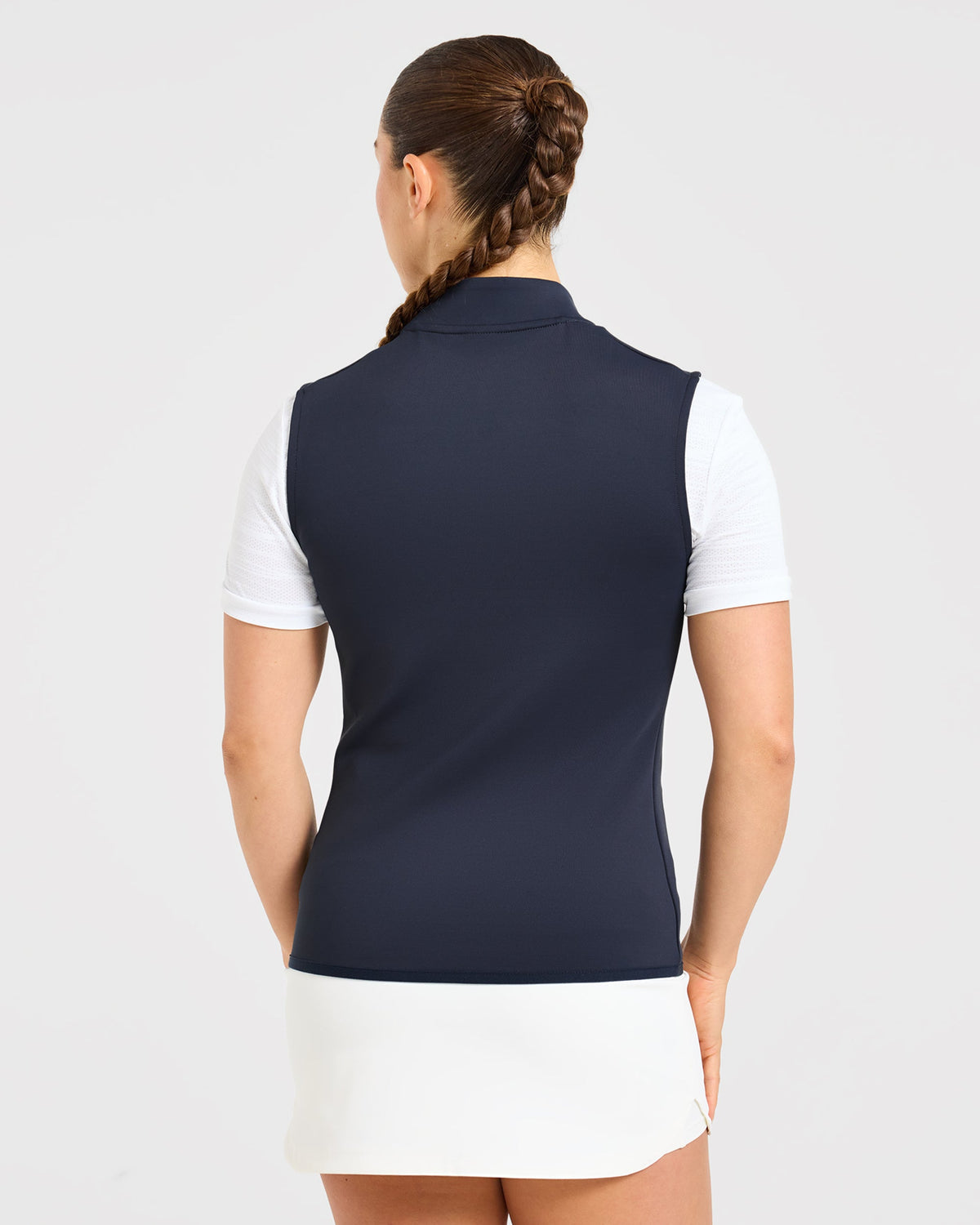 Classic 1/4 Zip Vest - Navy Blau