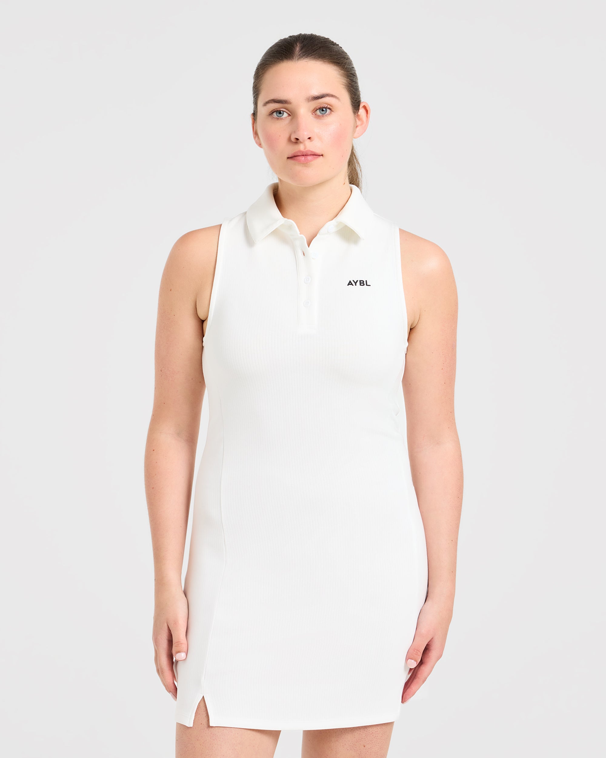 Signature Collar Dress - Weiß