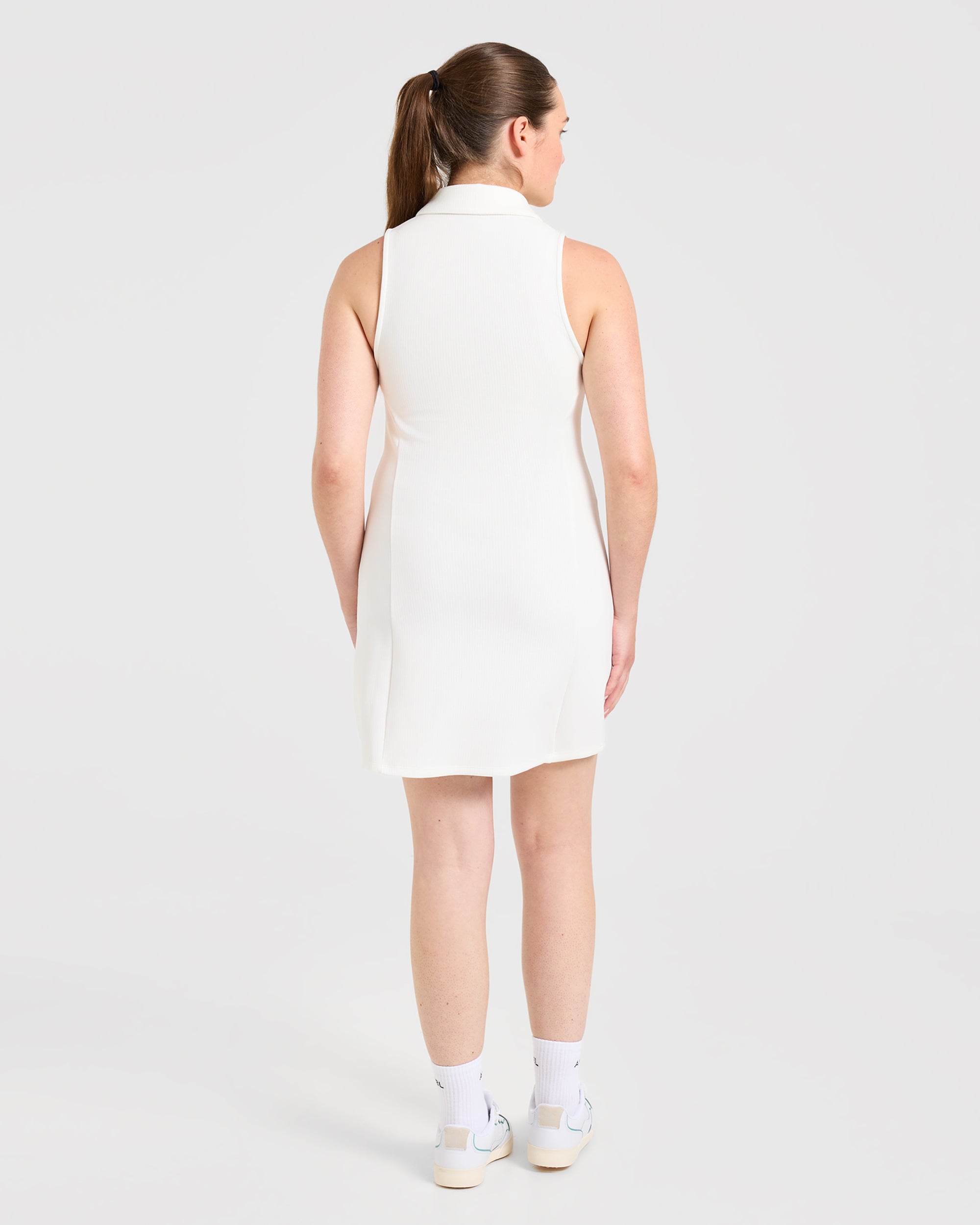 Signature Collar Dress - Weiß