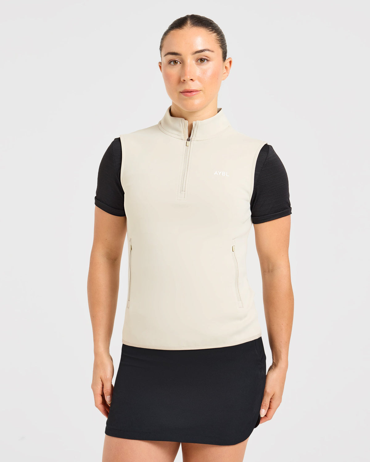 Classic 1/4 Zip Vest - Sand