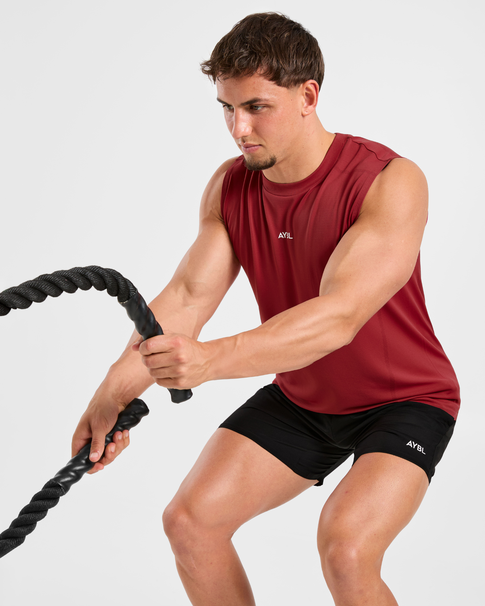Attain Seamless Vest - Maroon Rot