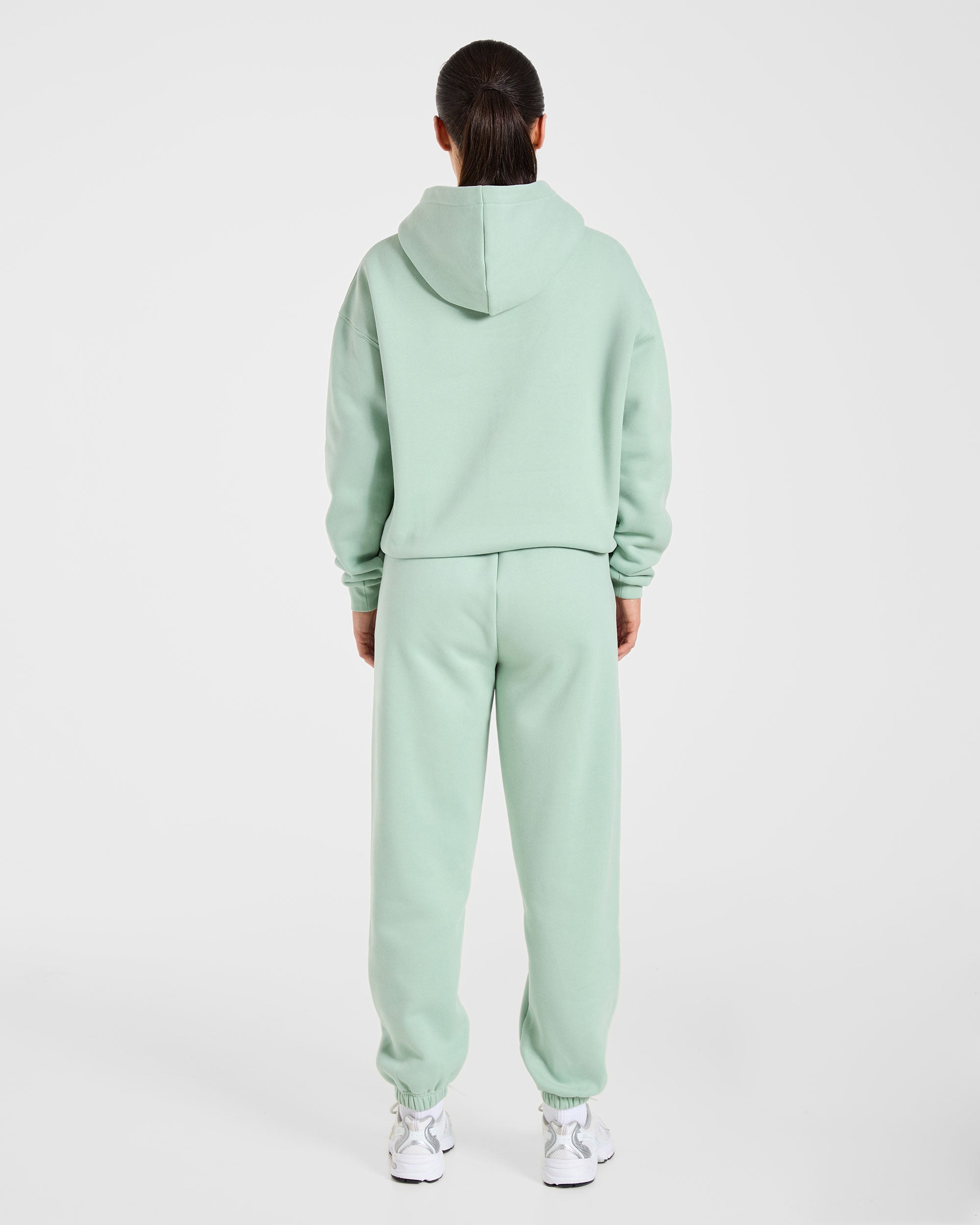 Varsity 2.0 Oversized Hoodie - Sage Grün