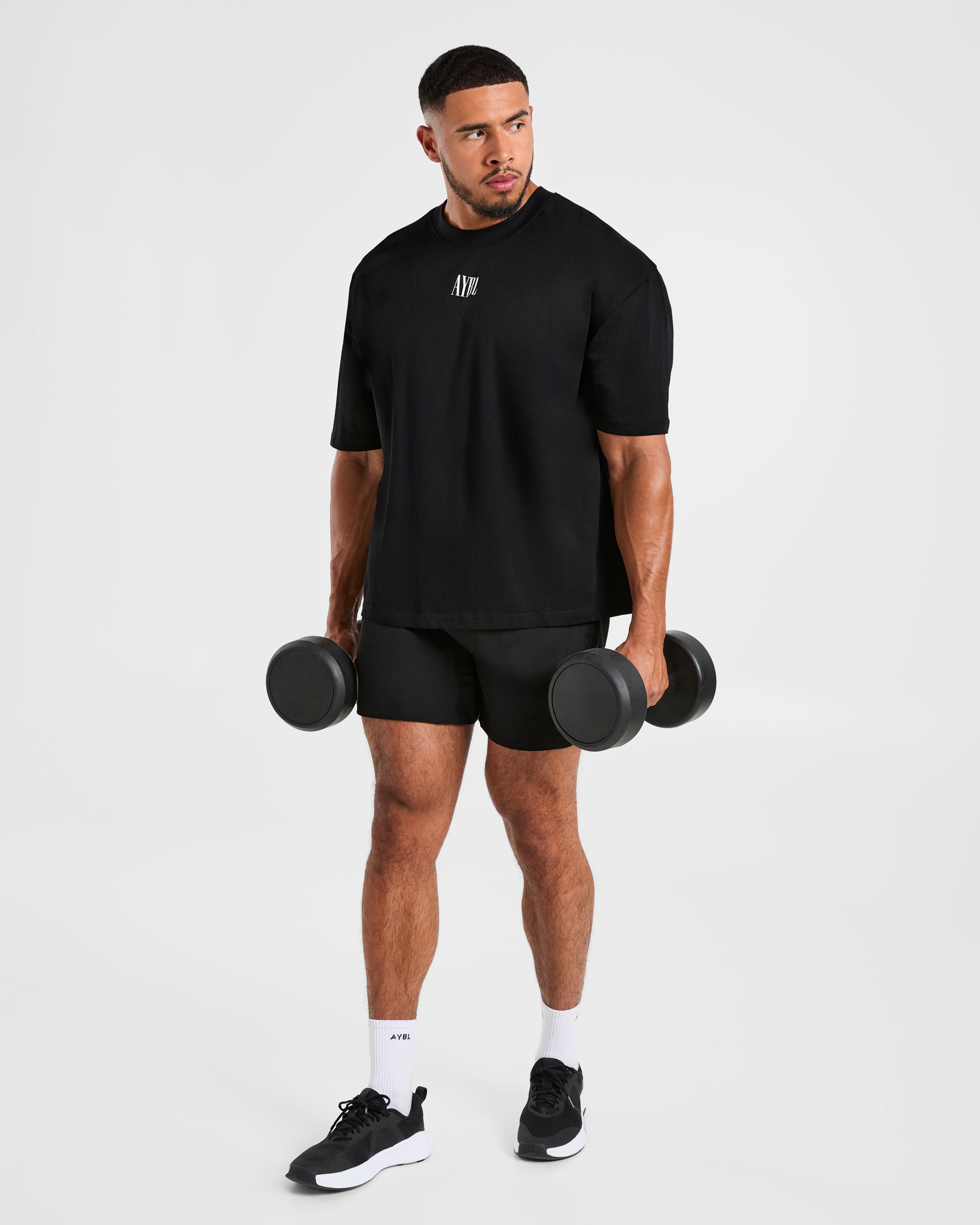 Wesley Vissers x Champion Mindset Oversized T Shirt - Schwarz
