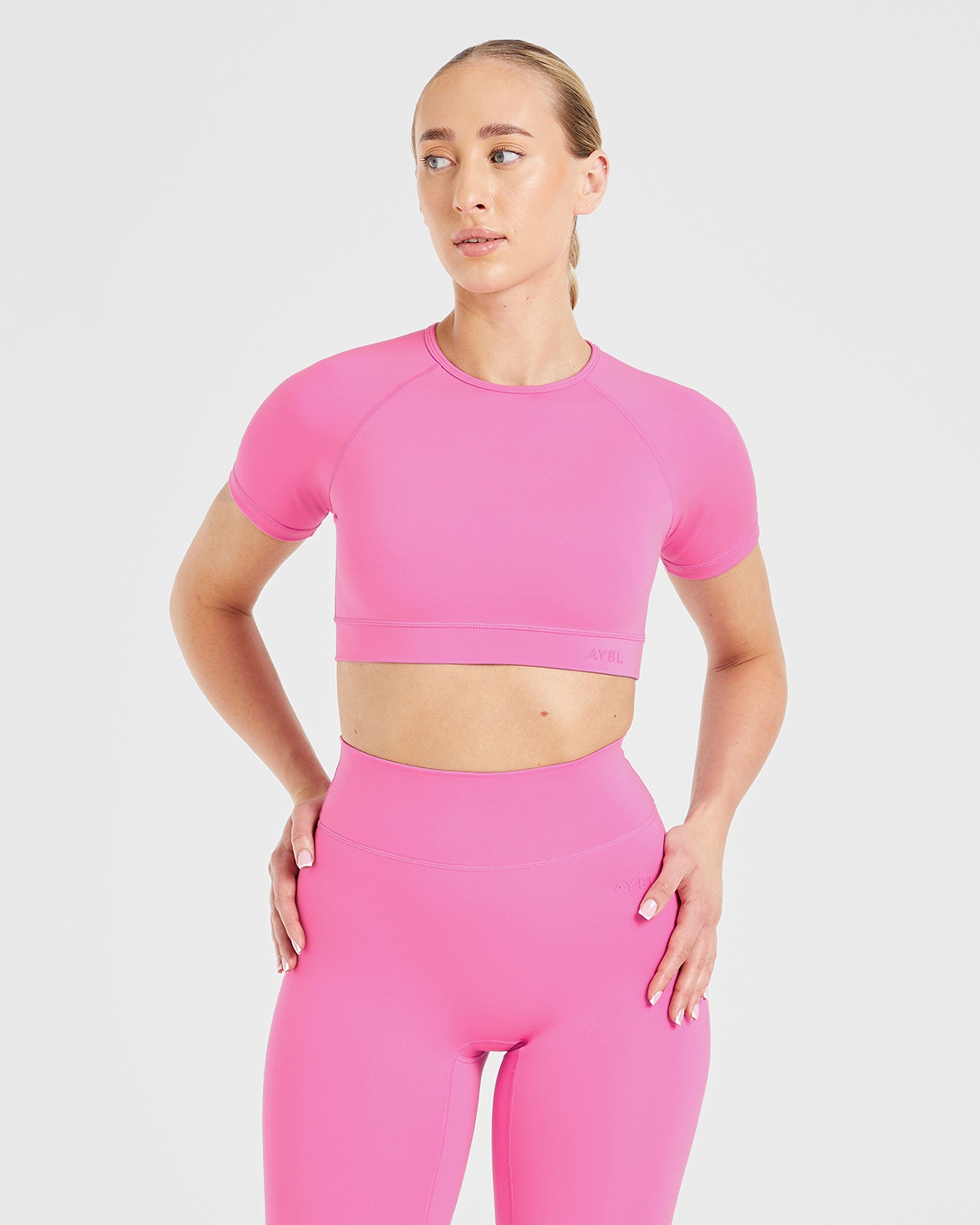 Staple Crop Top - Summer Rosa