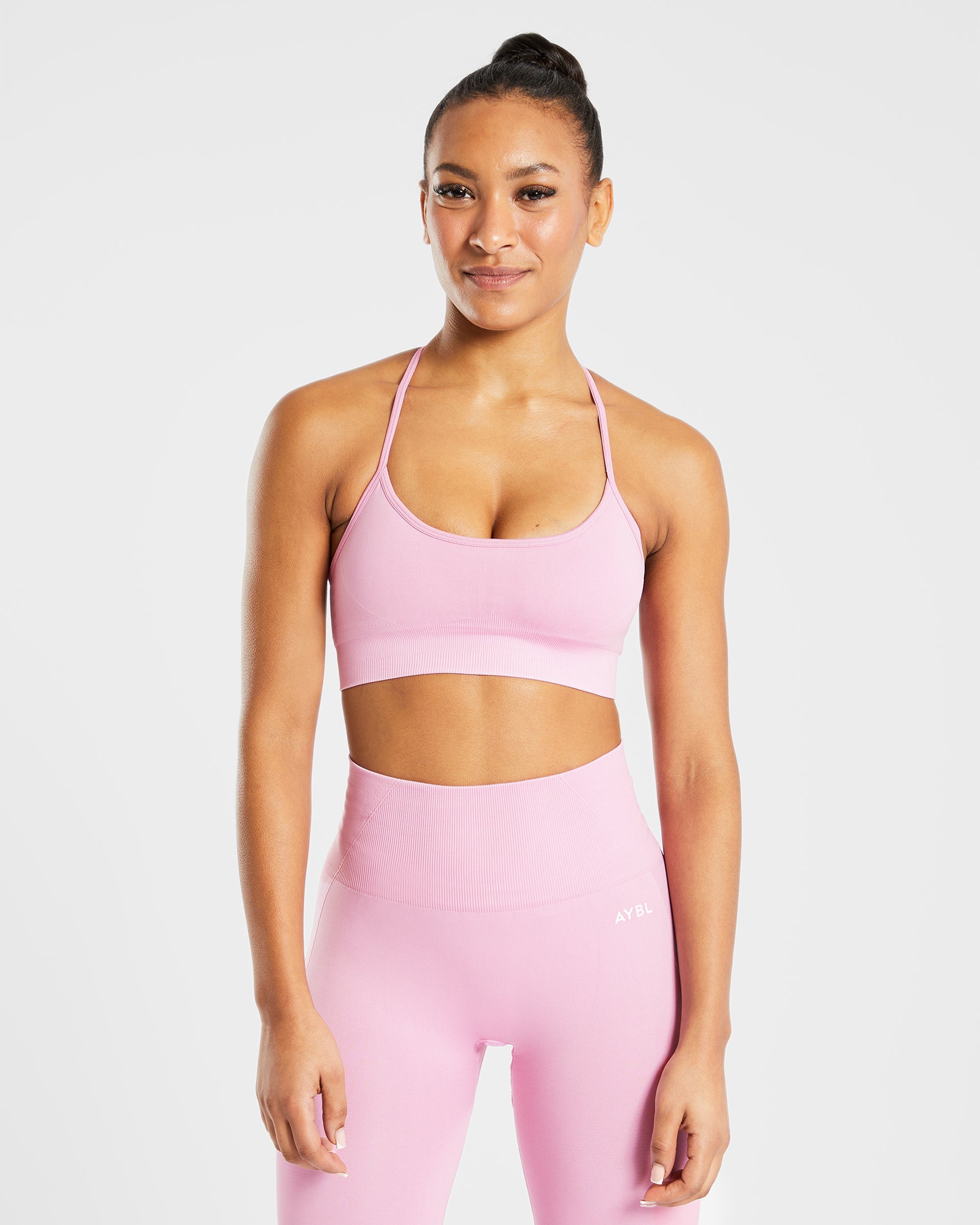 Empower Seamless Sports Bra - Baby Rosa