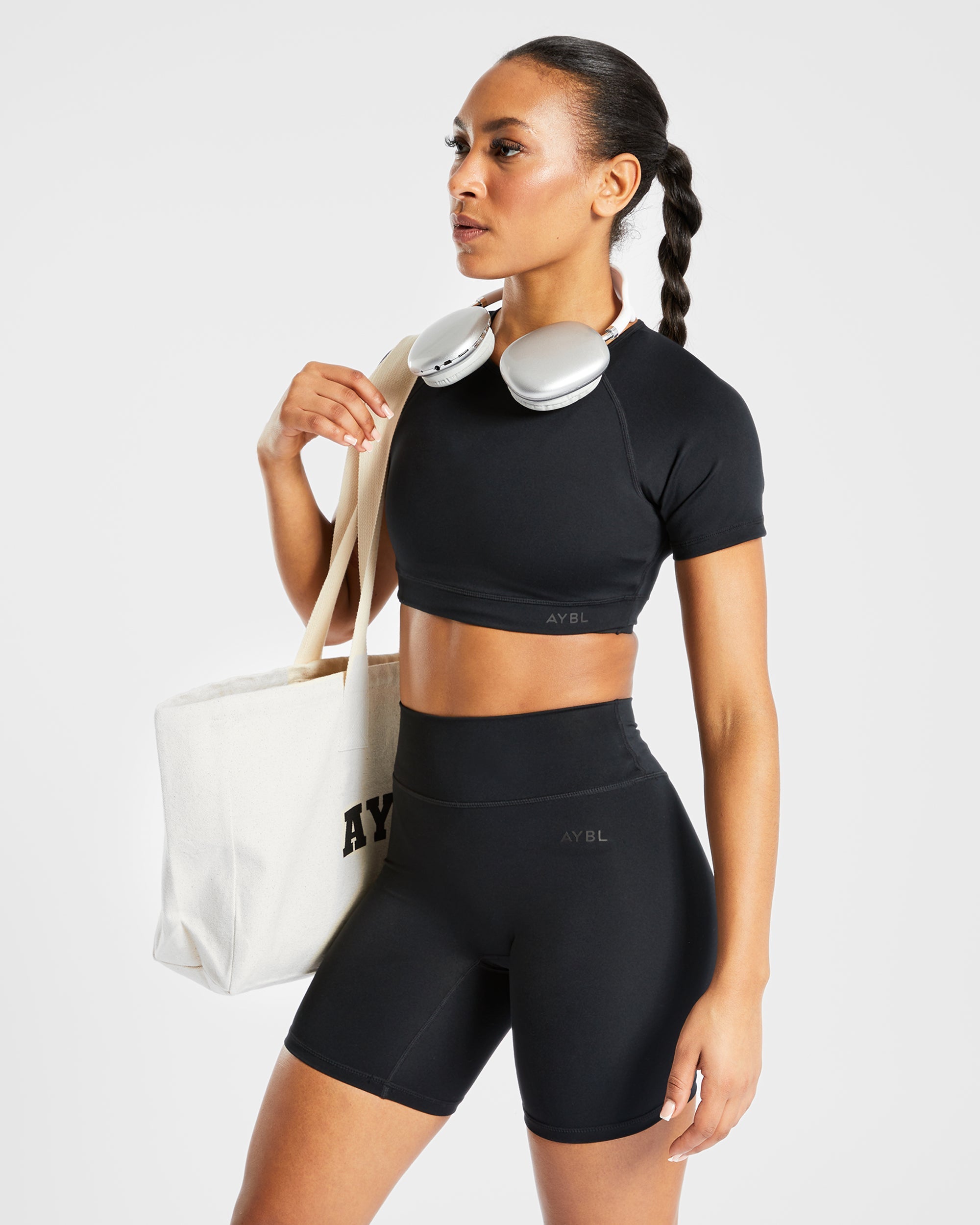 Staple Crop Top - Schwarz