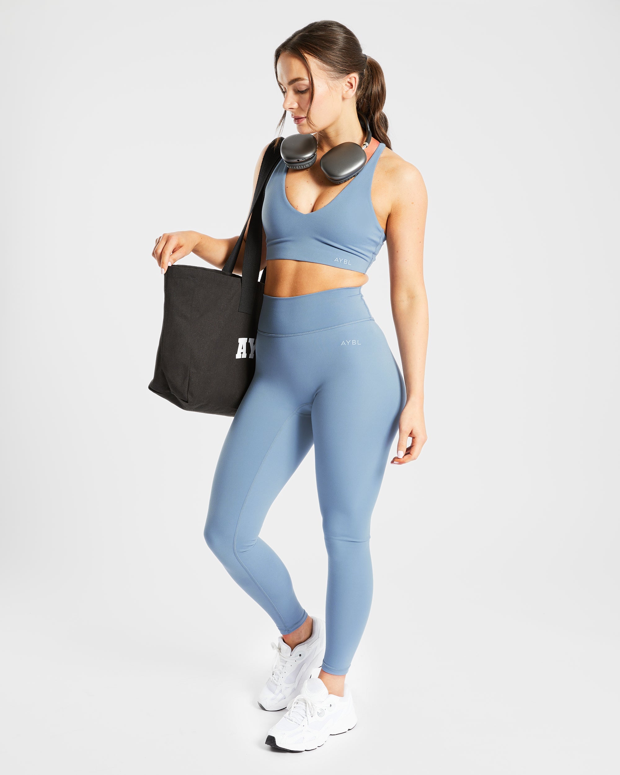 Staple Sports Bra - Slate Blau