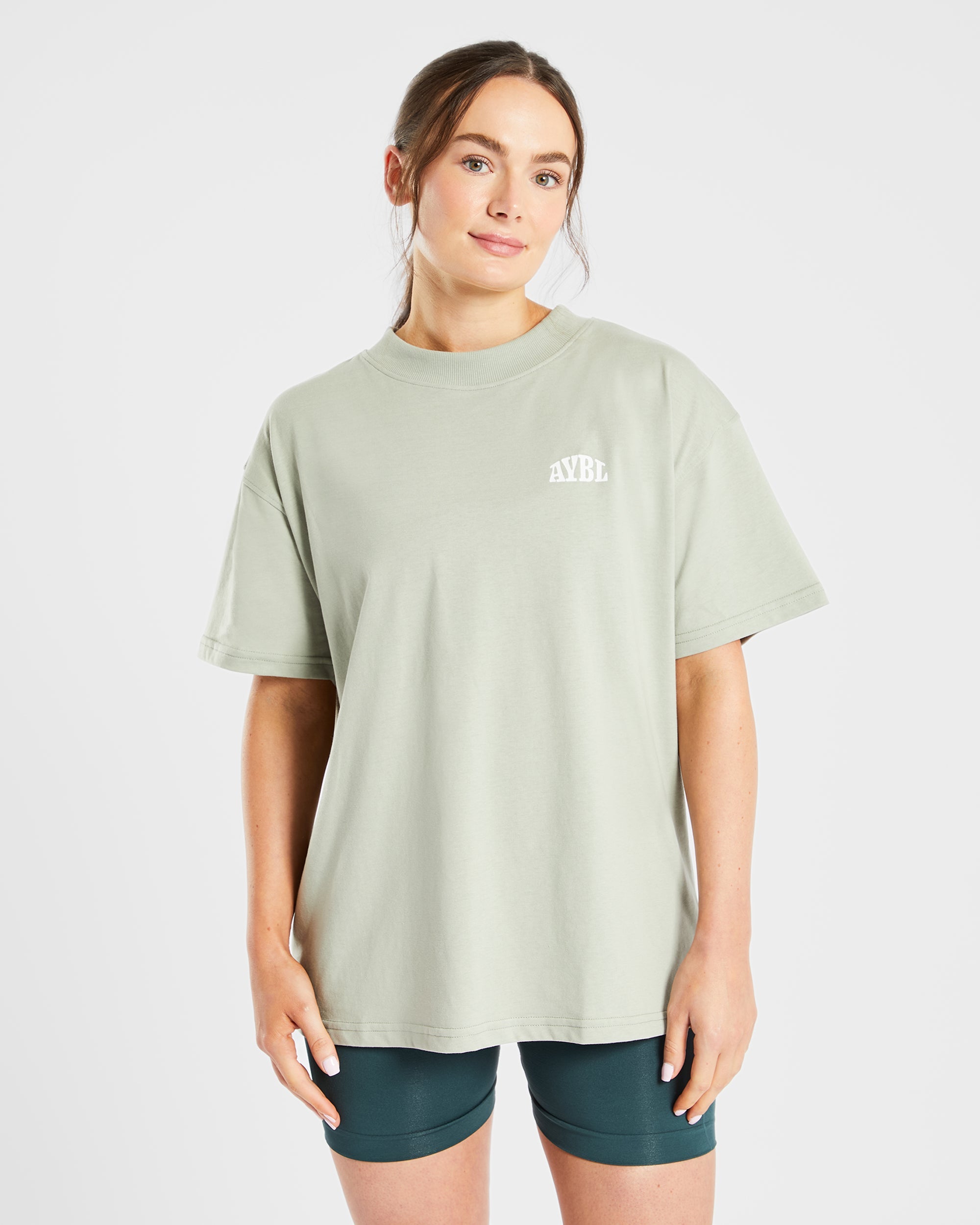 Mind Over Matter Oversized T Shirt - Grün