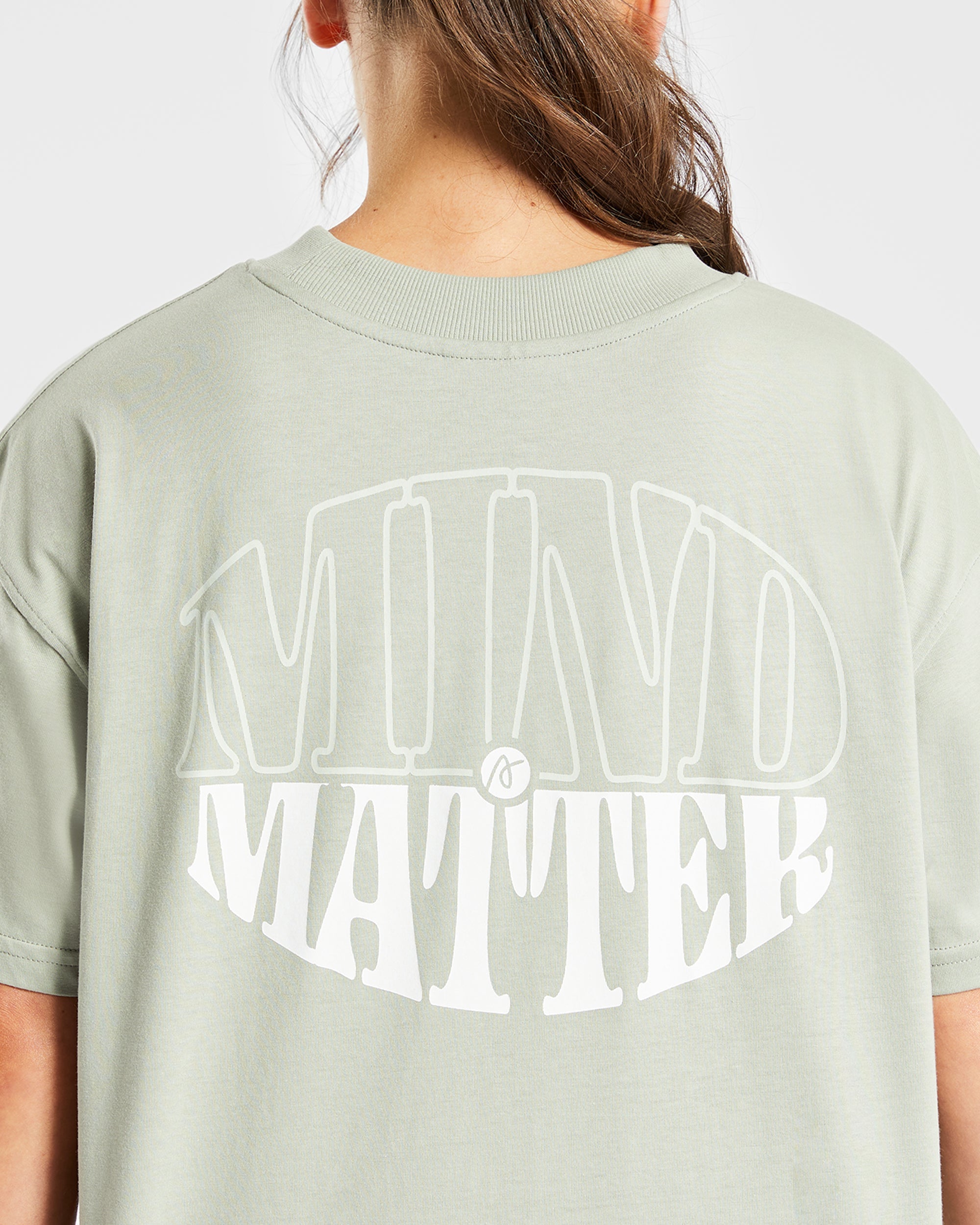 Mind Over Matter Oversized T Shirt - Grün