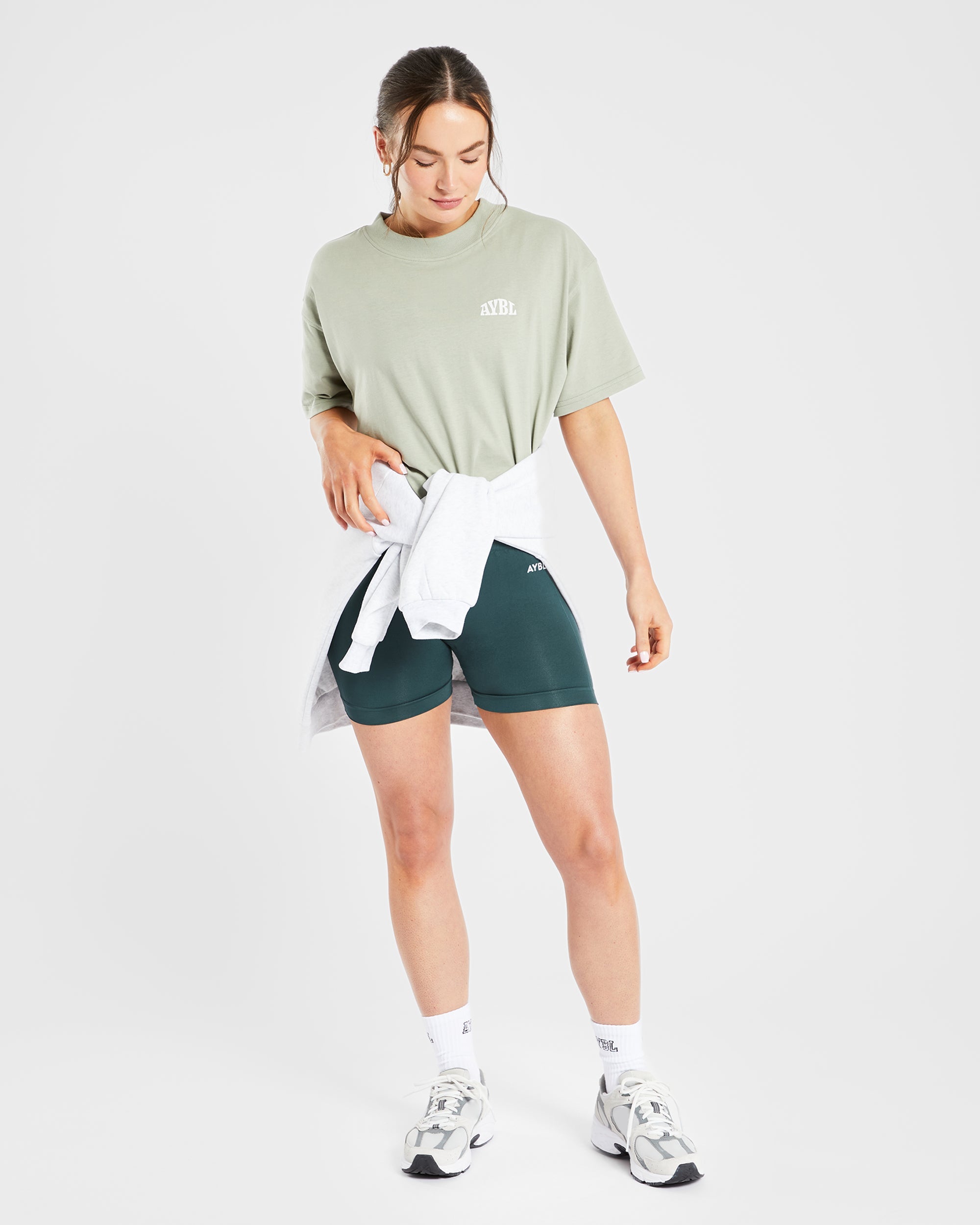 Mind Over Matter Oversized T Shirt - Grün