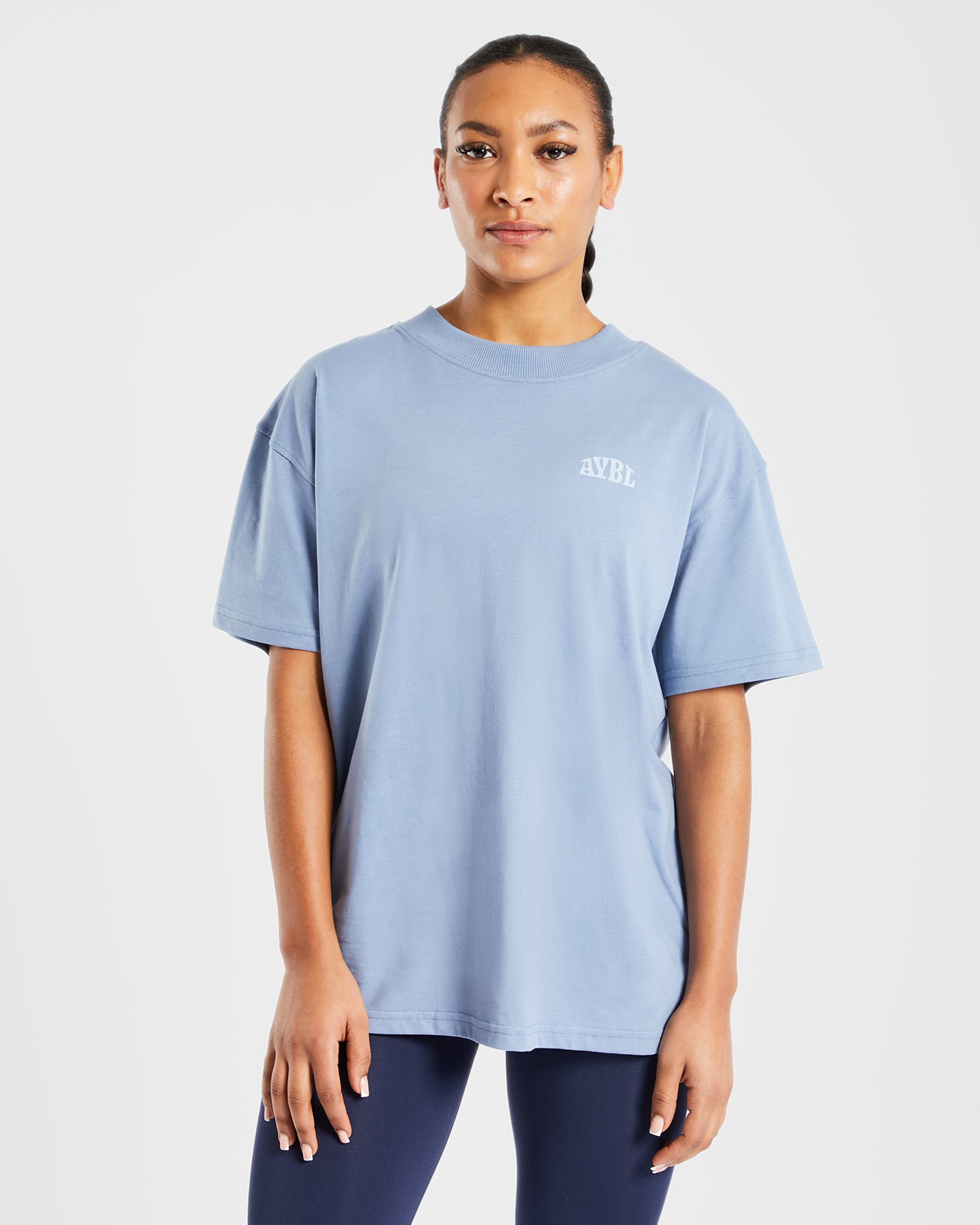 Mind Over Matter Oversized T Shirt - Blau