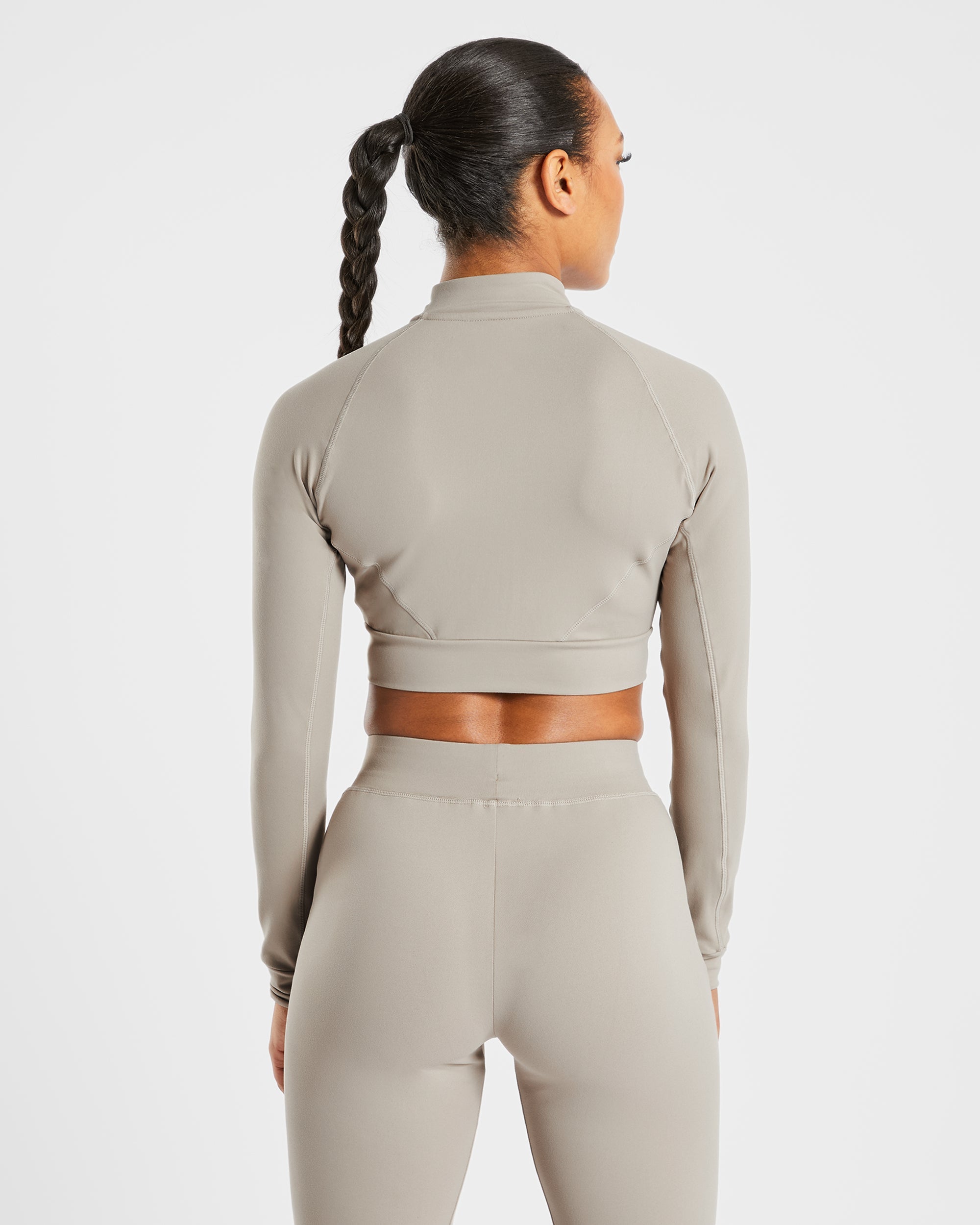 Simplicity Crop Jacket - Taupe