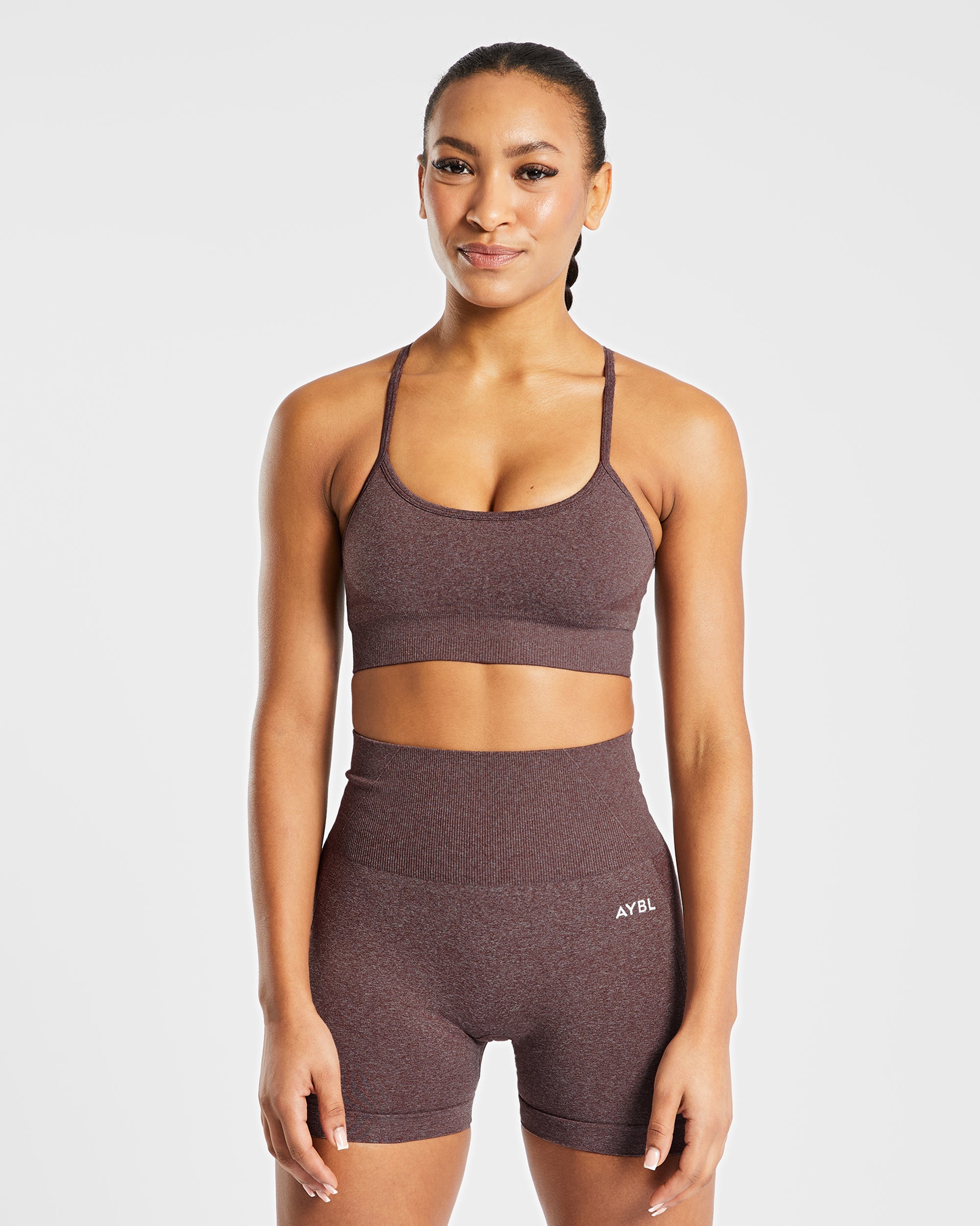 Empower Seamless Sports Bra - Braun Marl