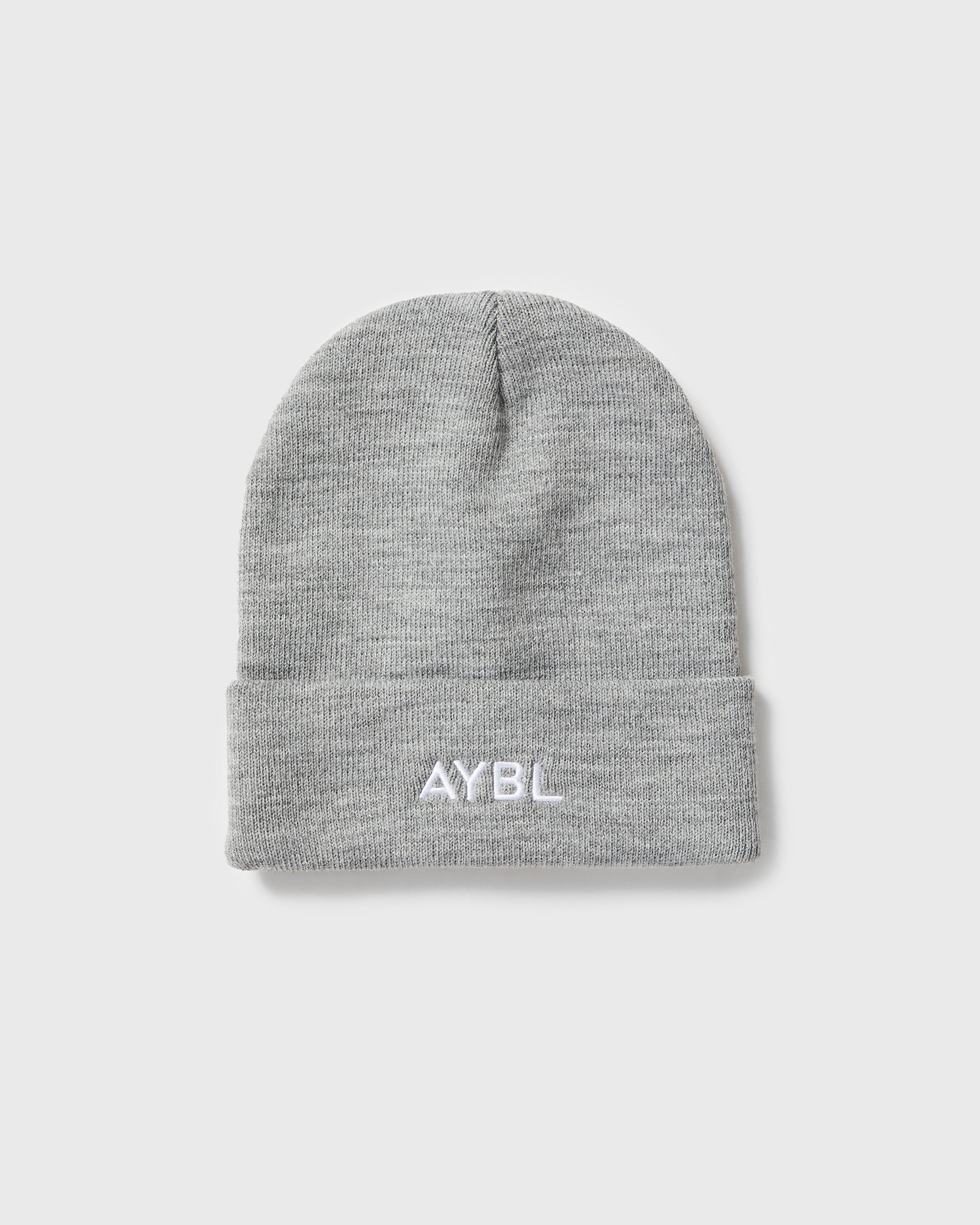 Embroidered Beanie - Grau Marl