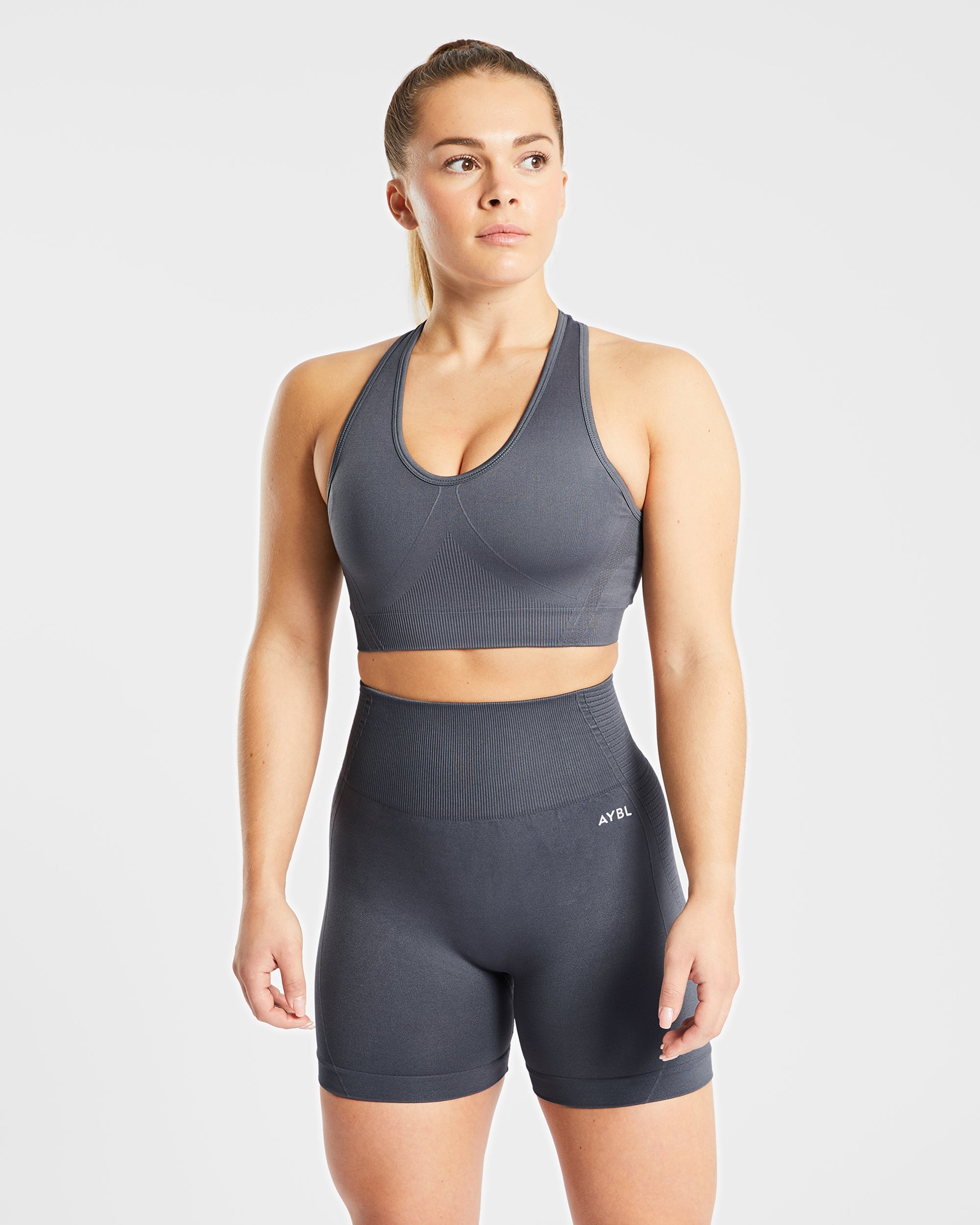 Balance V2 Seamless Sports Bra - Castlerock Grau