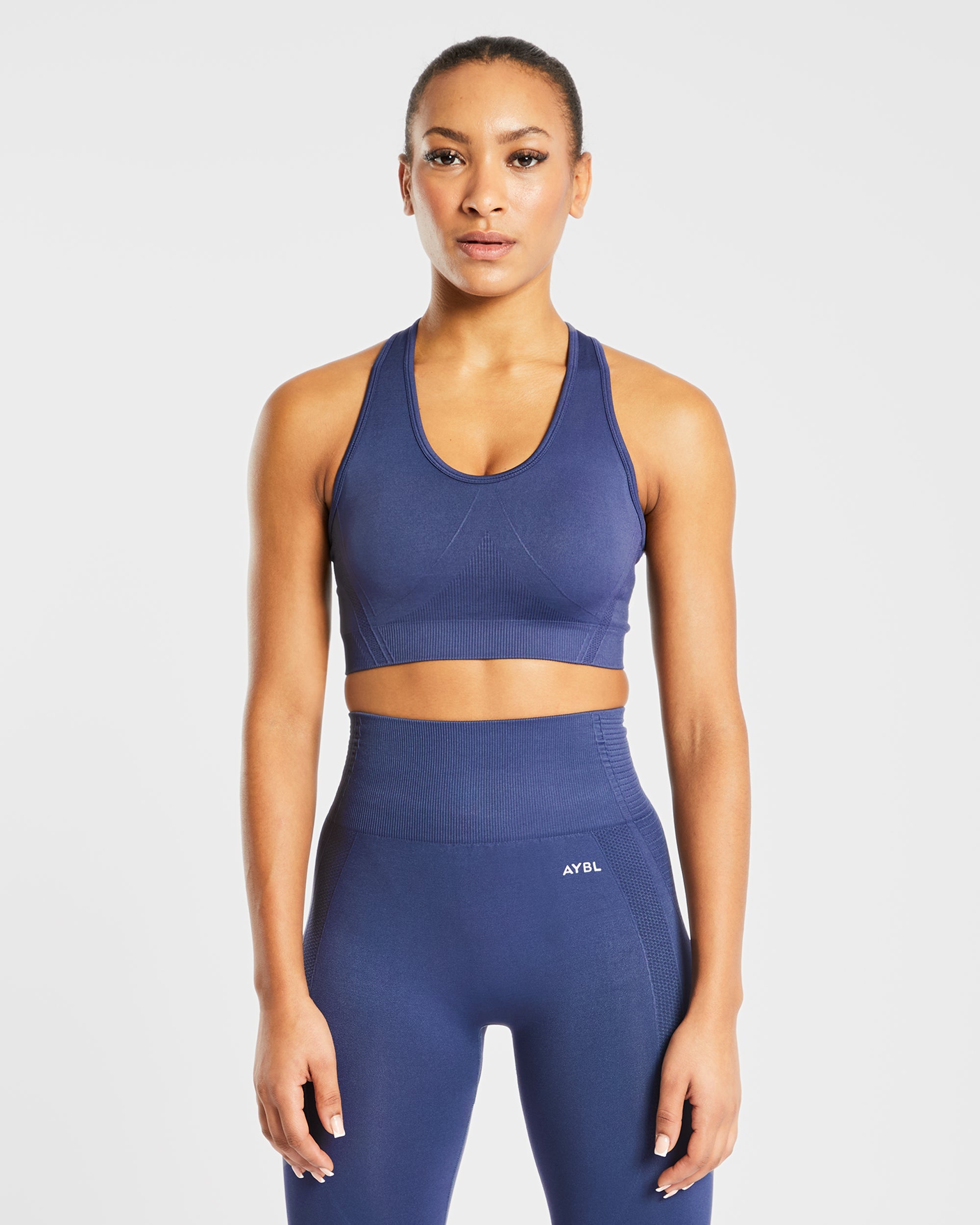 Balance V2 Seamless Sports Bra - Navy Blau