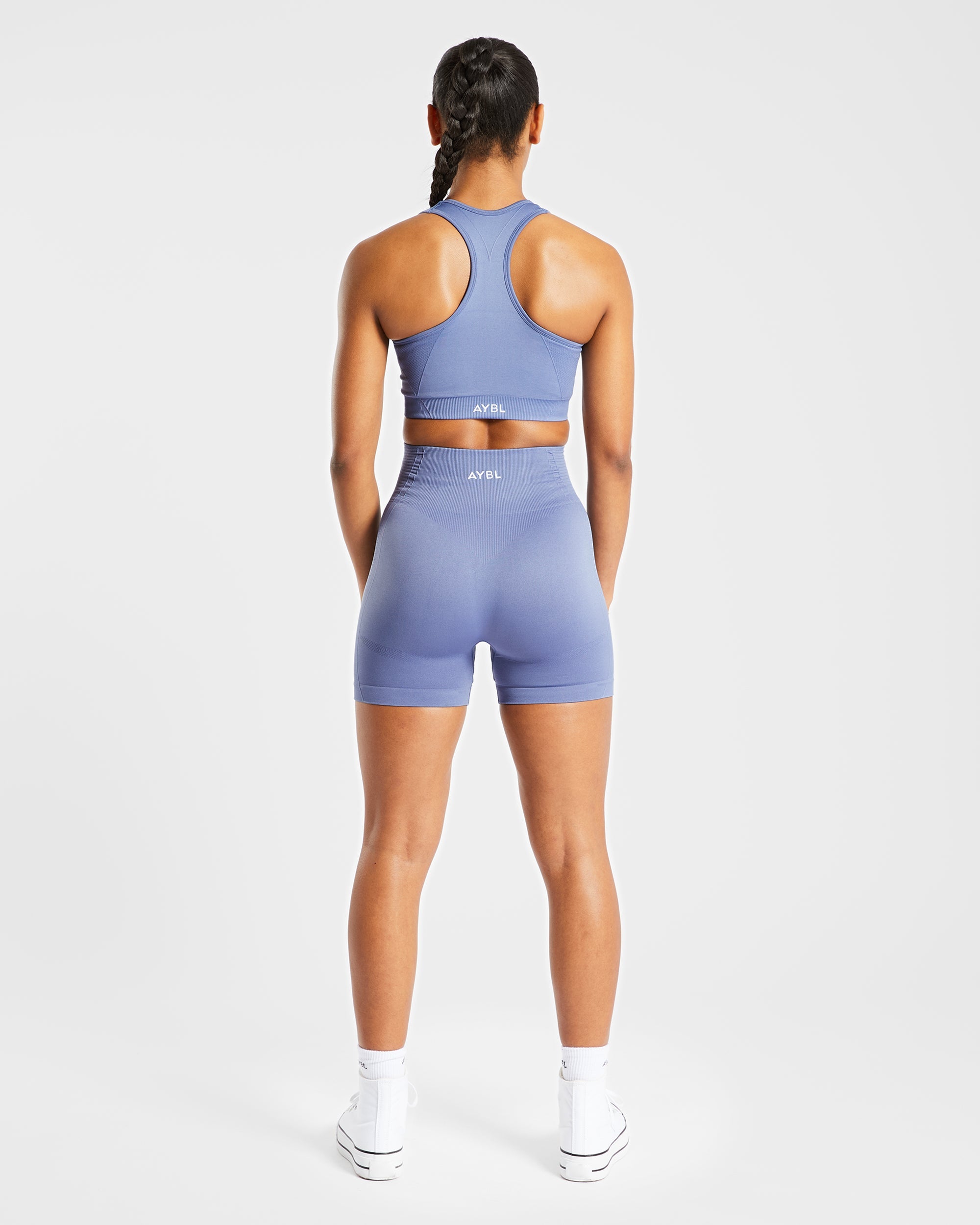 Balance V2 Seamless Sports Bra - Steel Blau