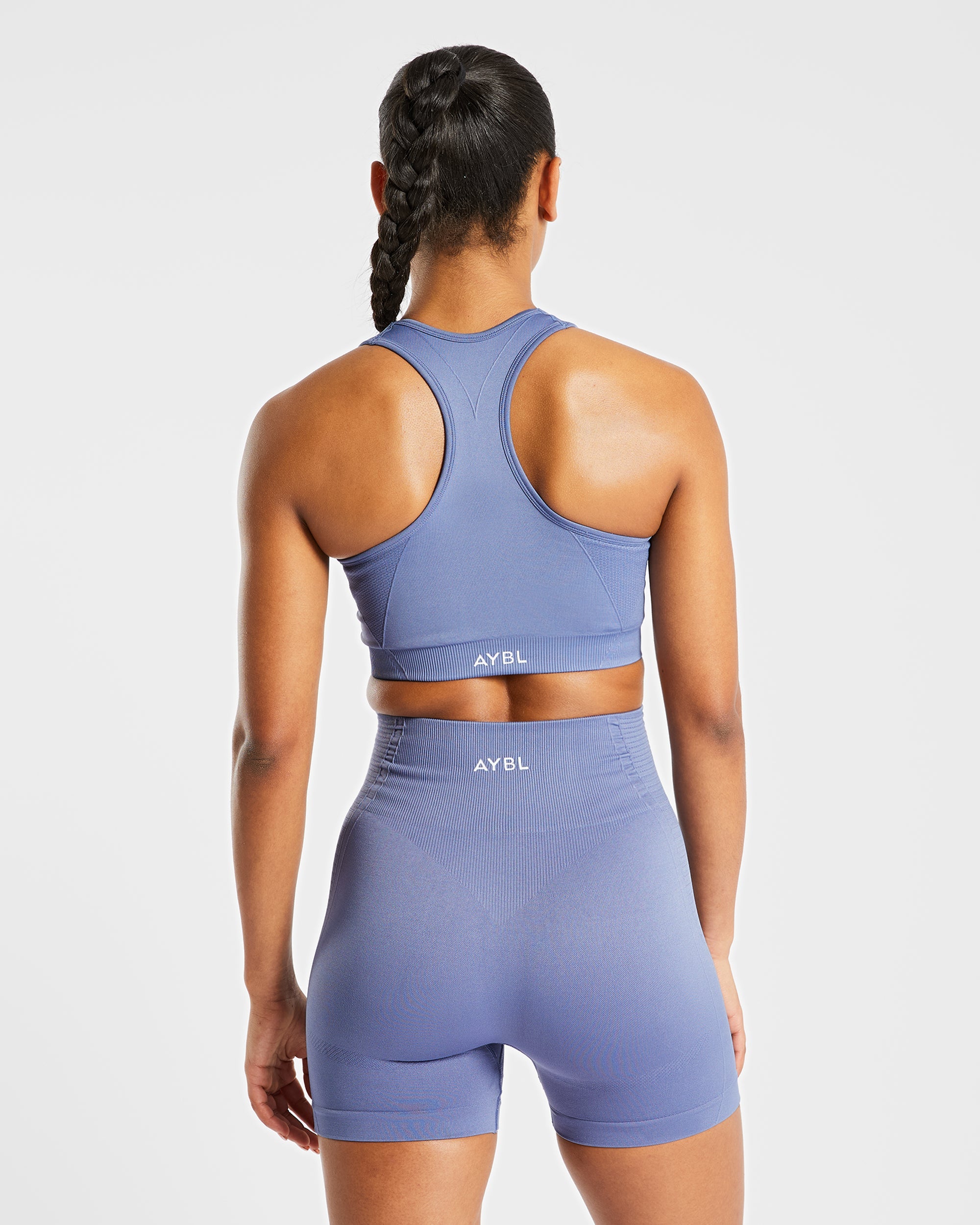 Balance V2 Seamless Sports Bra - Steel Blau