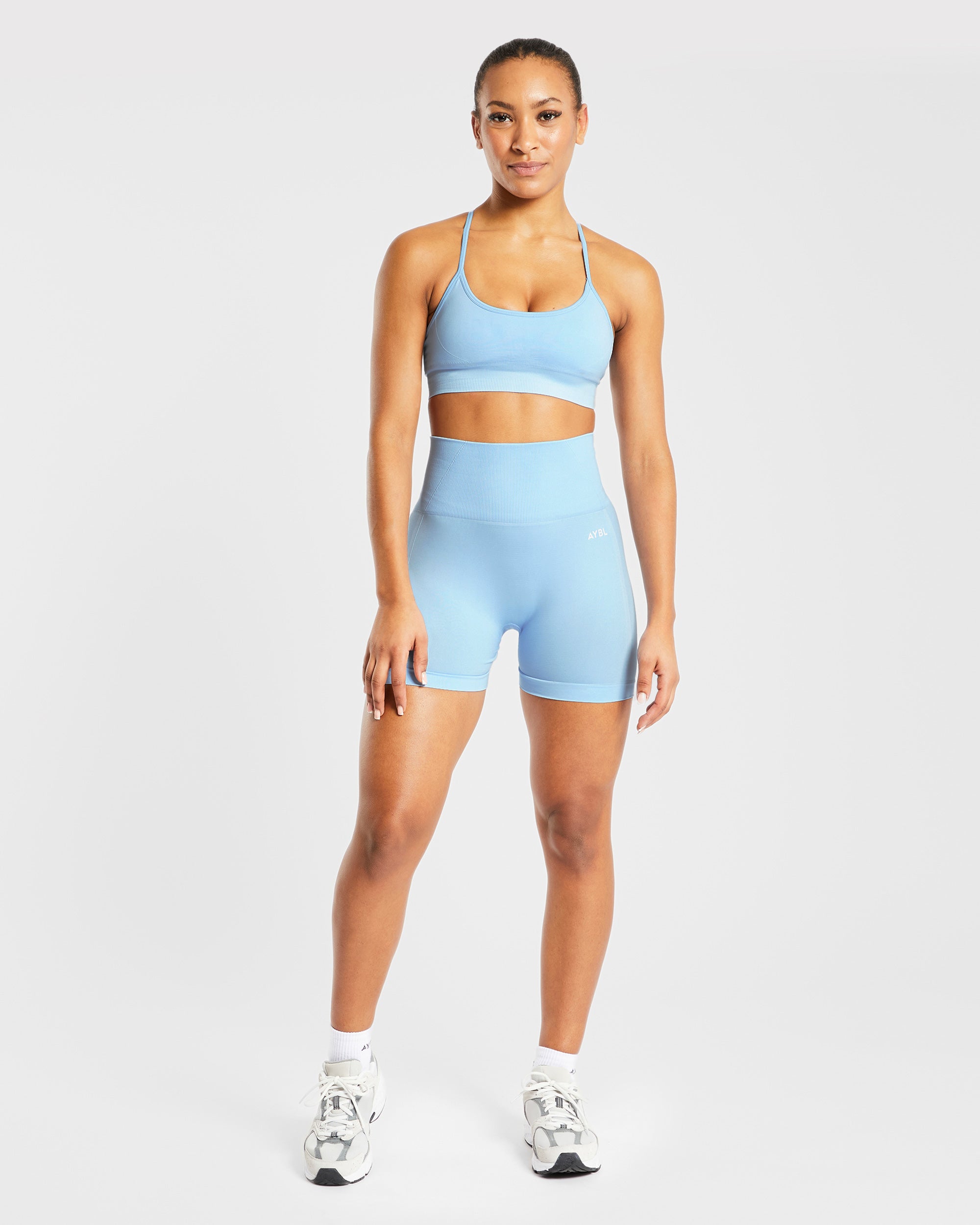 Empower Seamless Shorts - Sky Blau