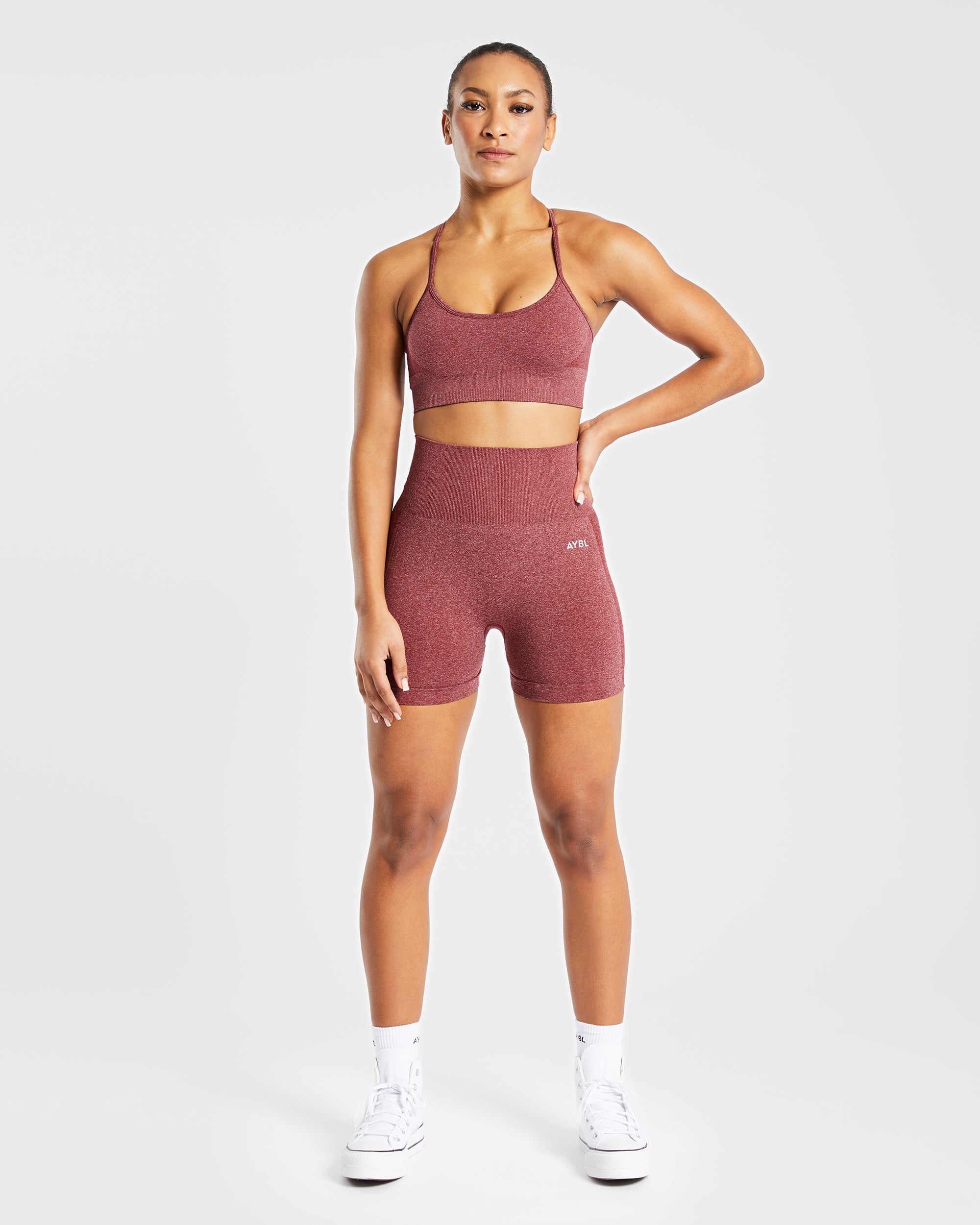 Empower Seamless Shorts - Rot Marl