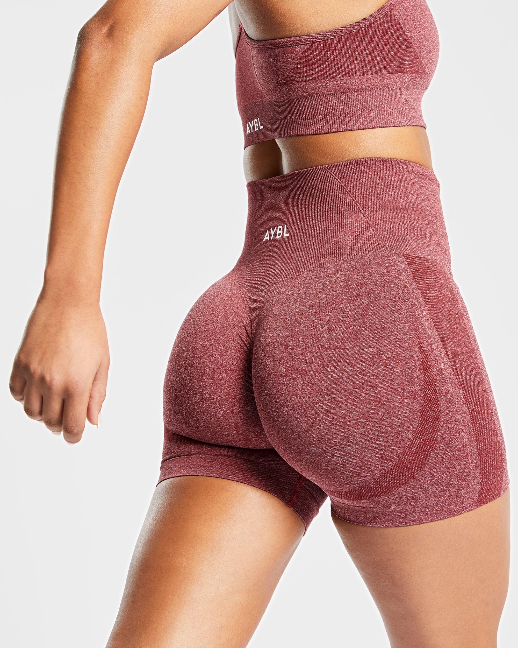 Empower Seamless Shorts - Rot Marl