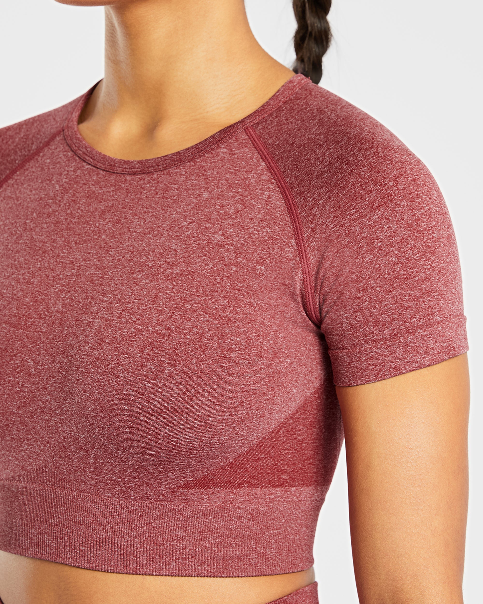 Empower Seamless Crop Top - Rot Marl