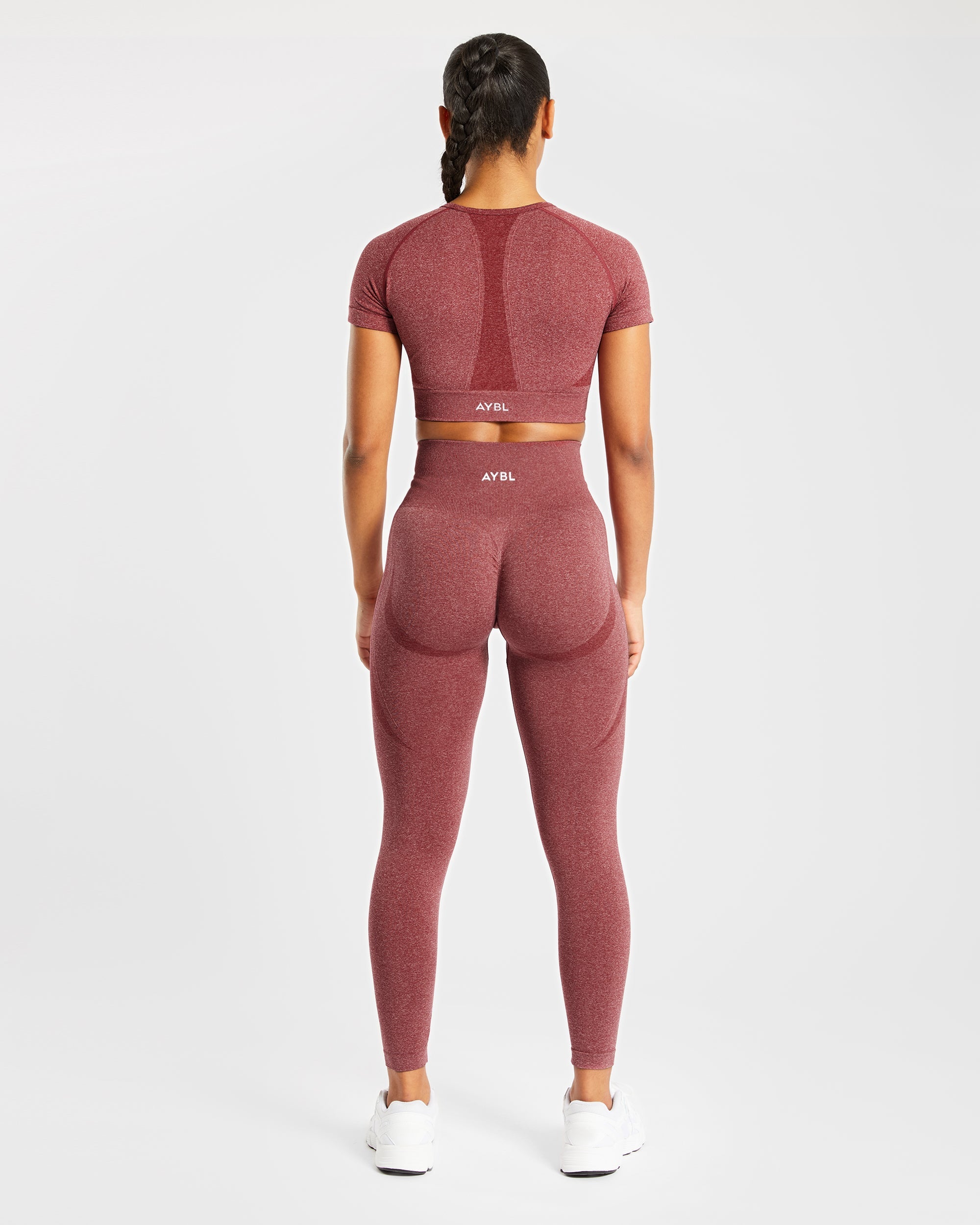 Empower Seamless Crop Top - Rot Marl