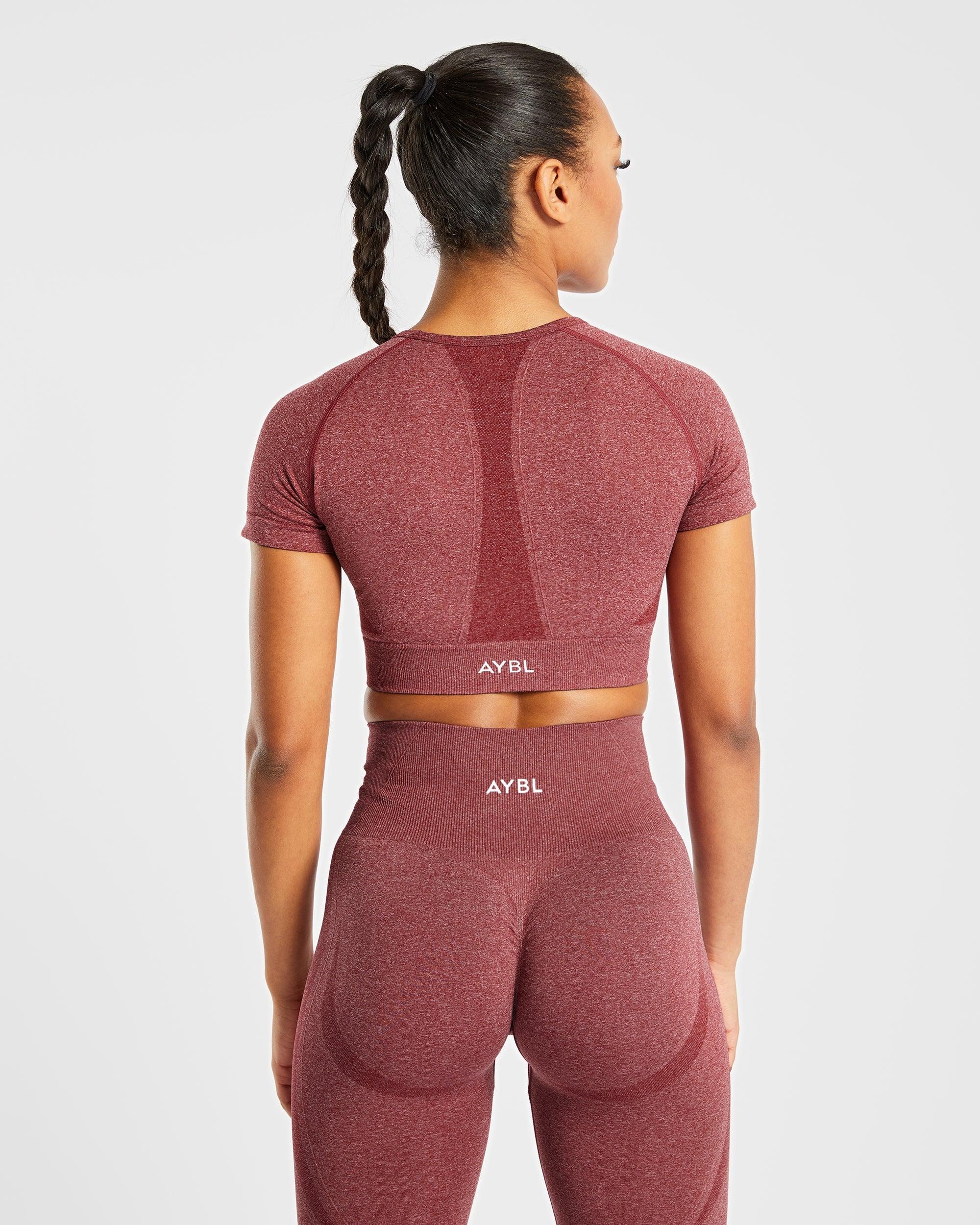 Empower Seamless Crop Top - Rot Marl