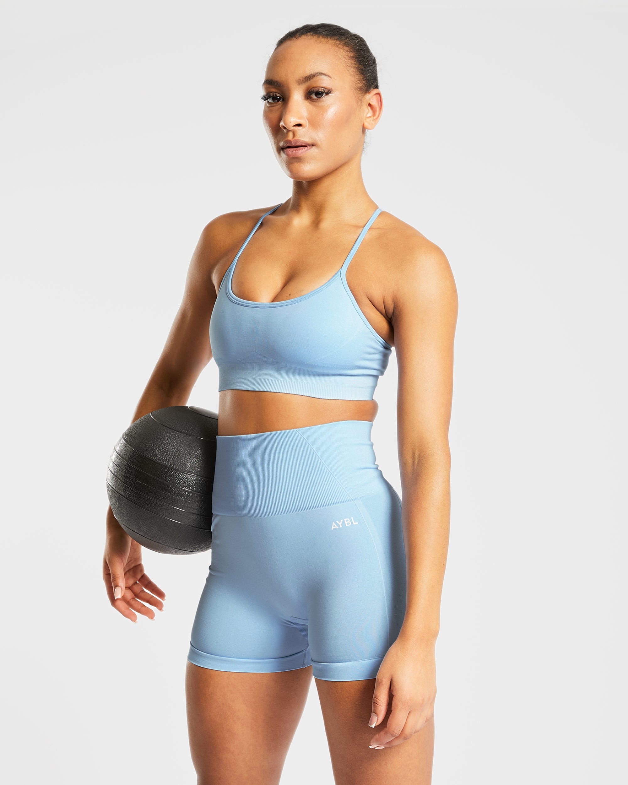 Empower Seamless Shorts - Sky Blau