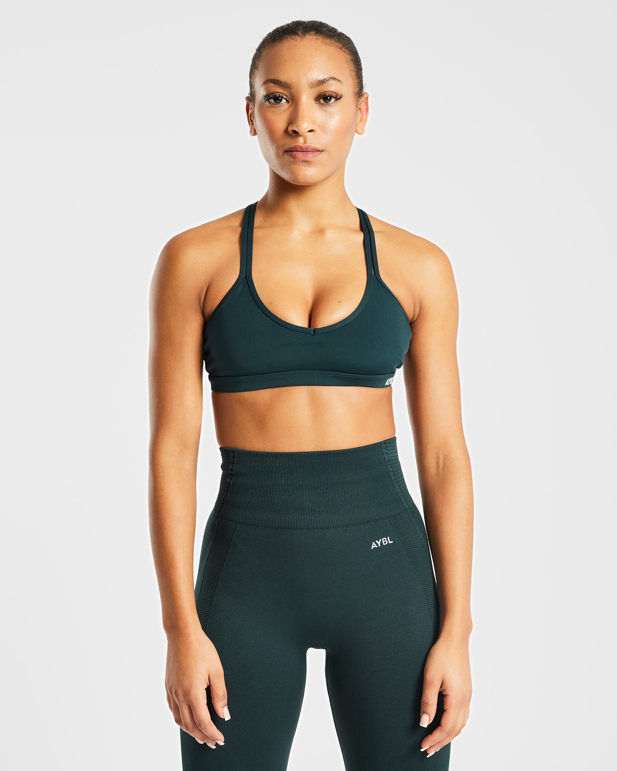 Essential Strappy Sports Bra - Forest Grün