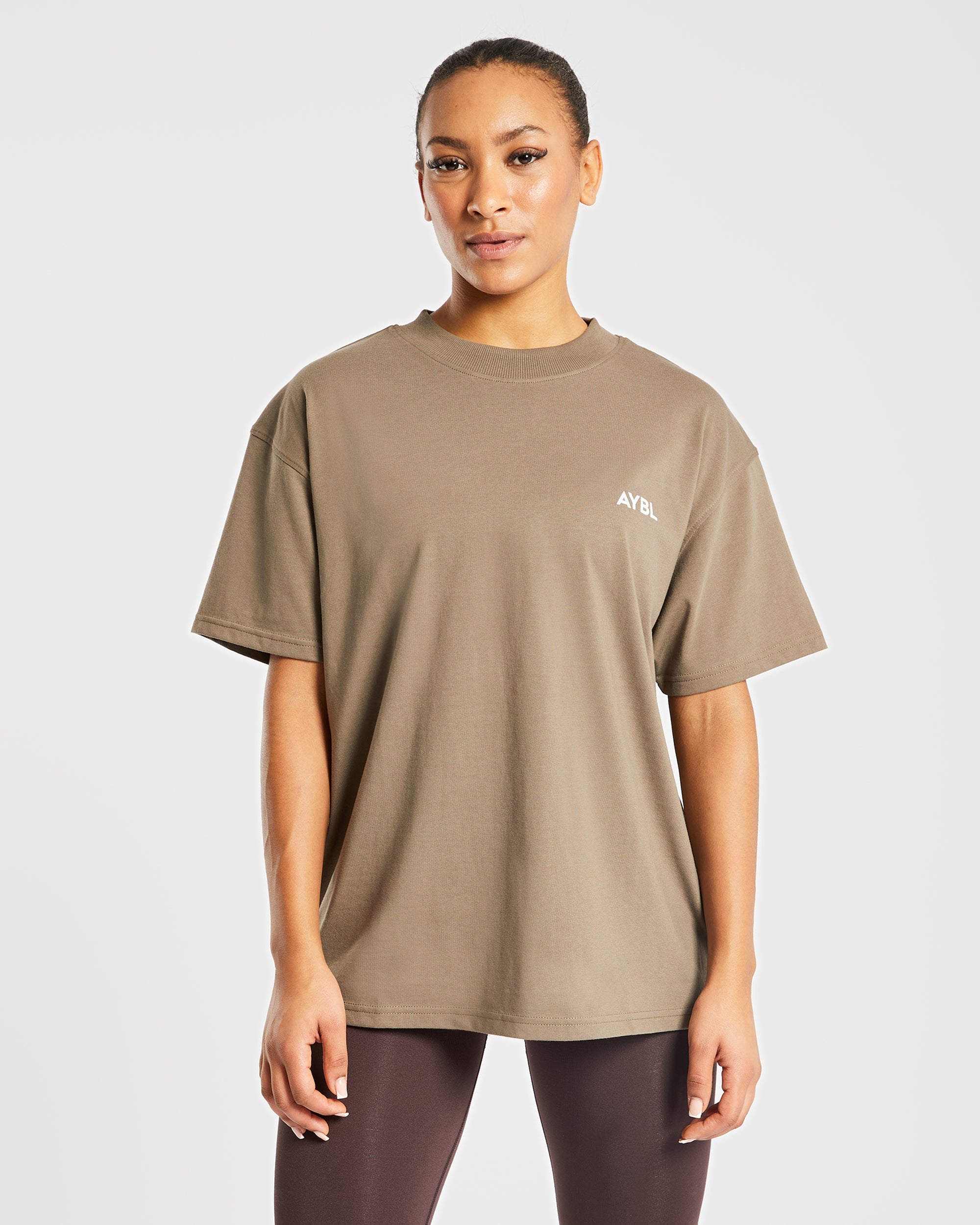 AYBL Club Oversized T Shirt - Braun