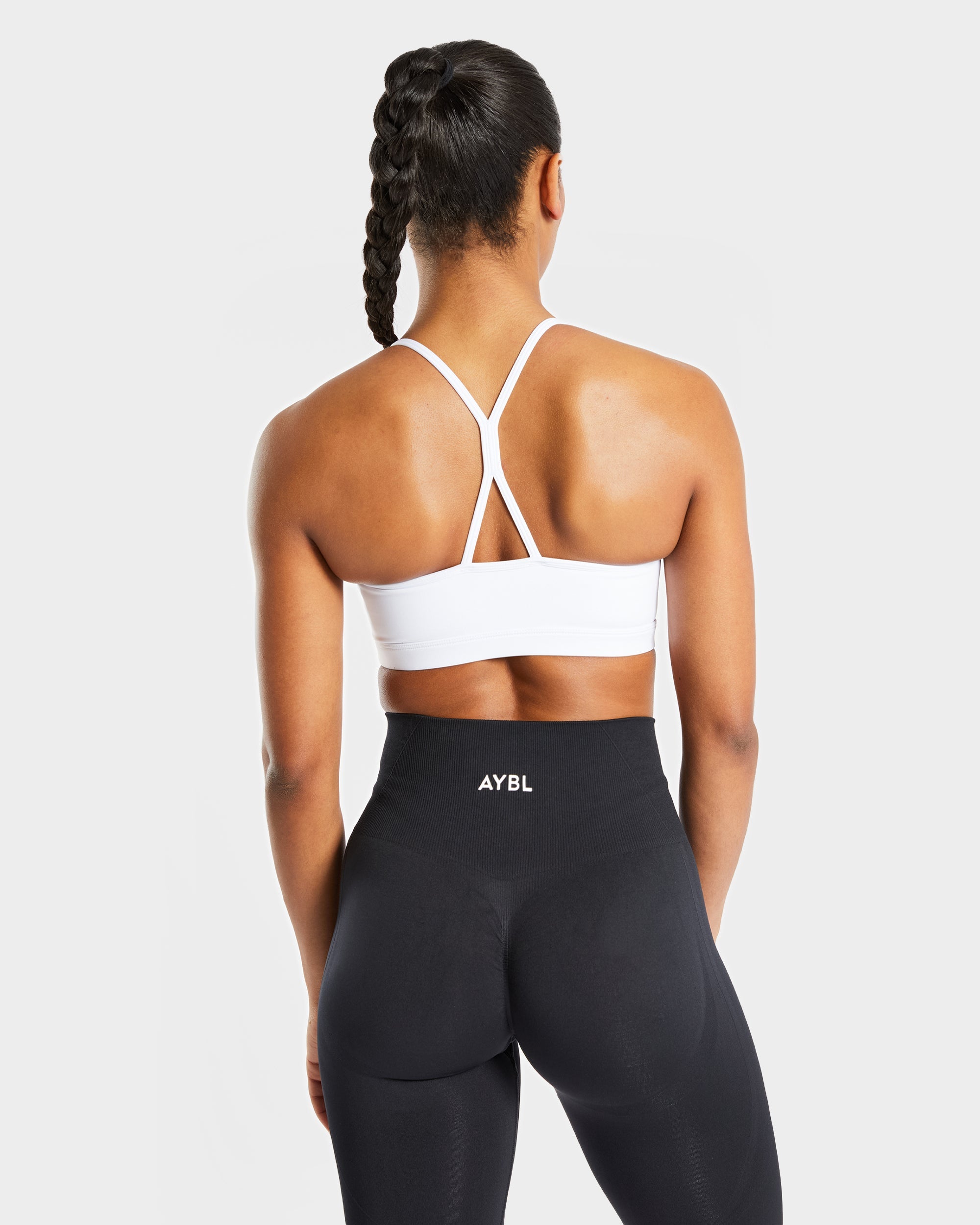 Essential Ruched Sports Bra - Weiß