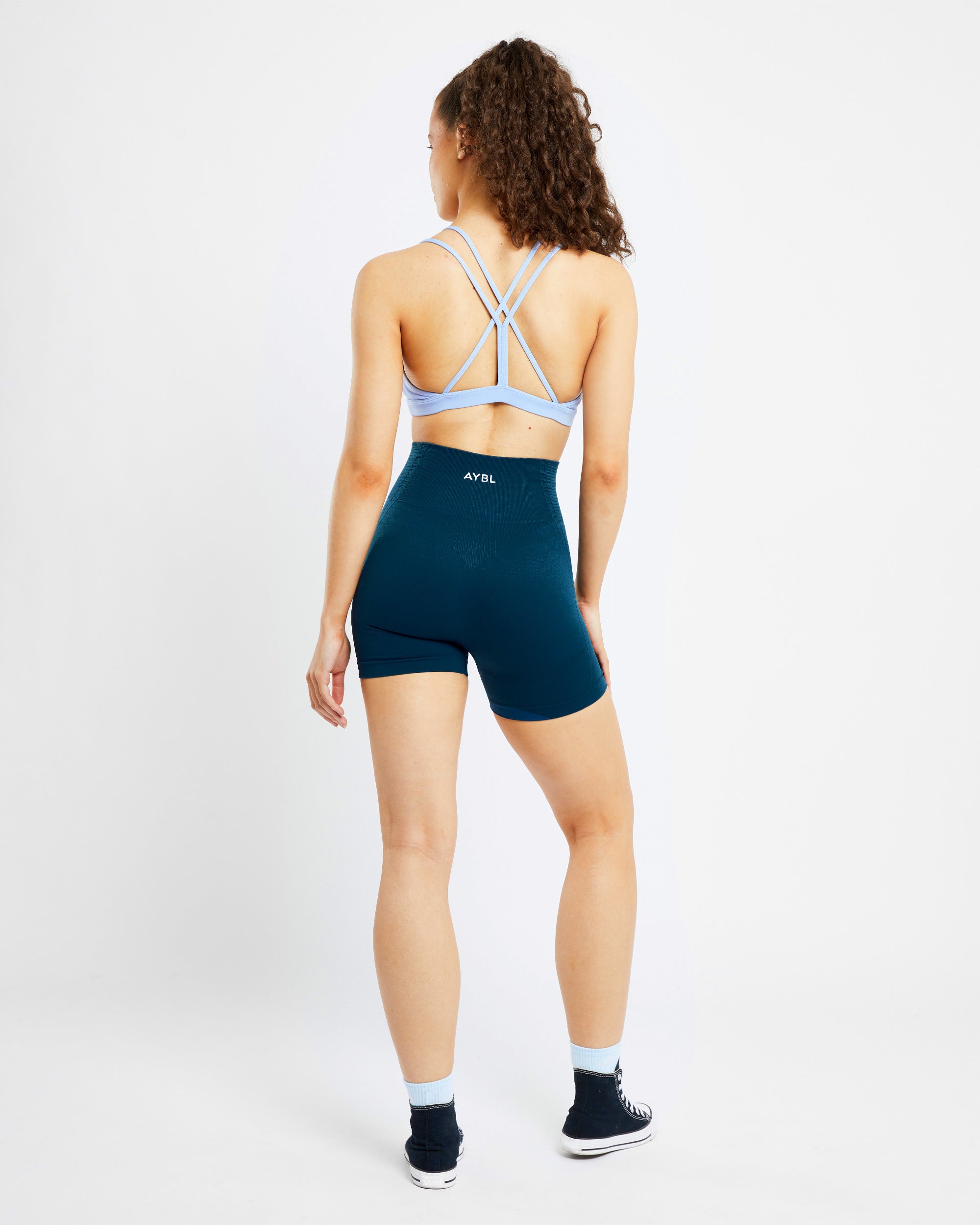 Essential Strappy Sports Bra - Powder Blau